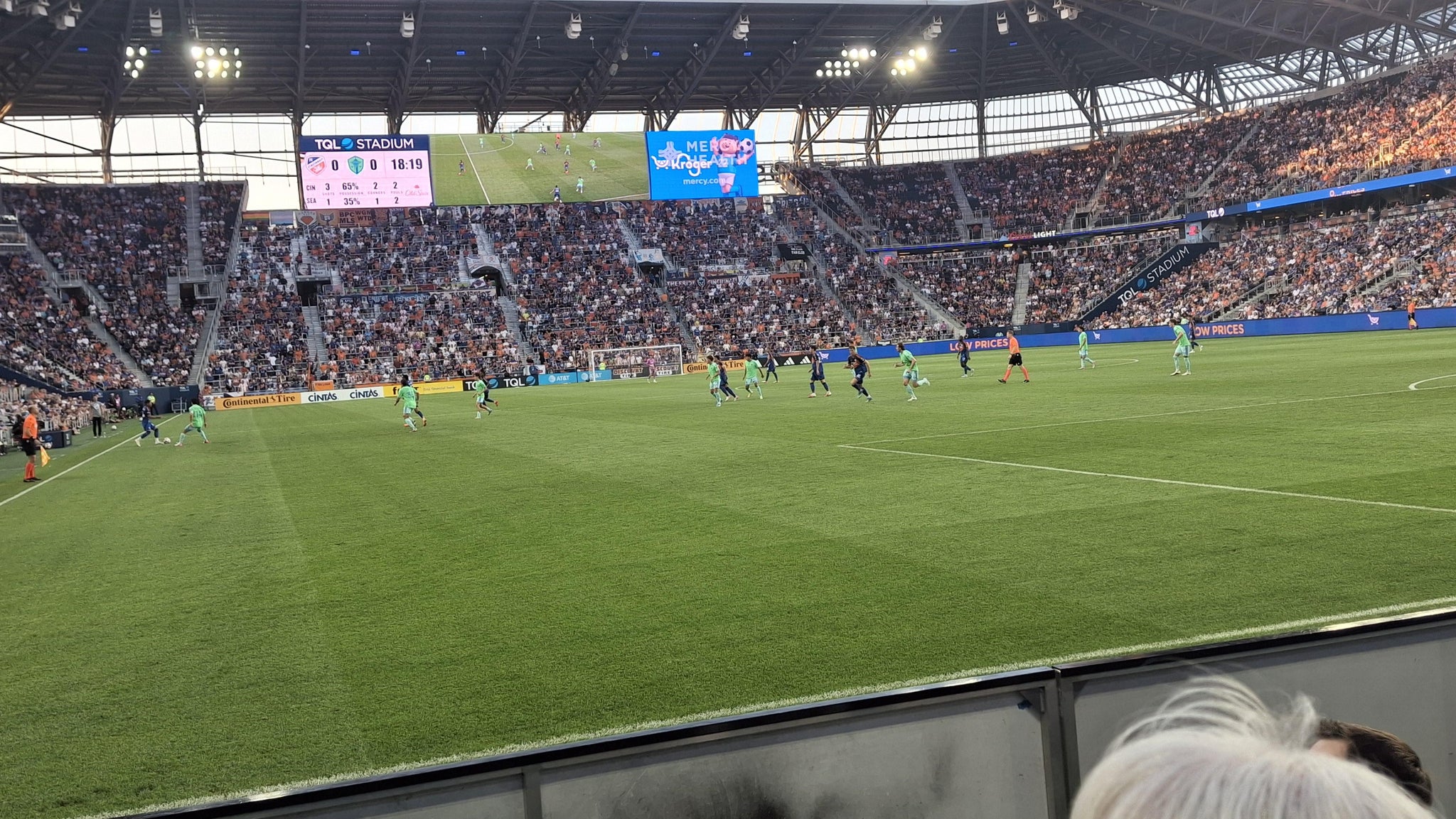 Real Fan View taken from Section 130 at TQL Stadium by Felicia K