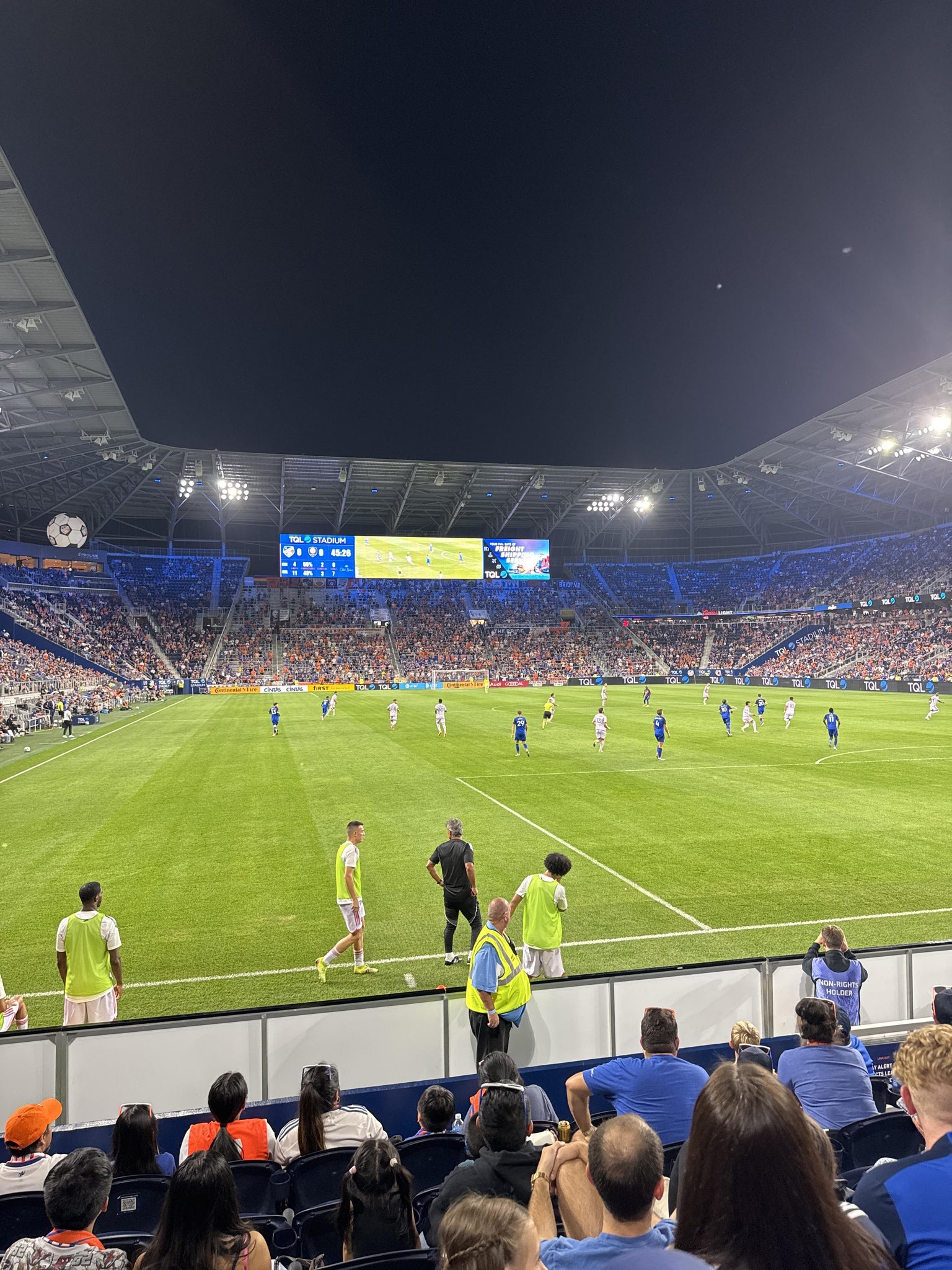 Real Fan View taken from Section 130 at TQL Stadium by Kali Z