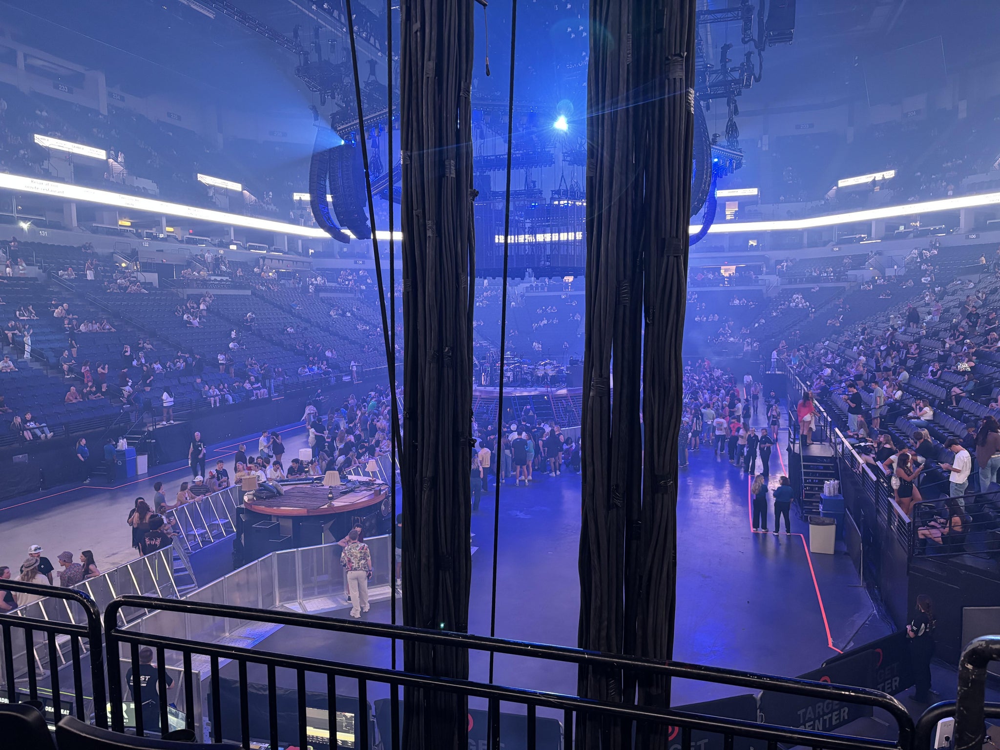 Real Fan View taken from Section 120 at Target Center by Curtiss B