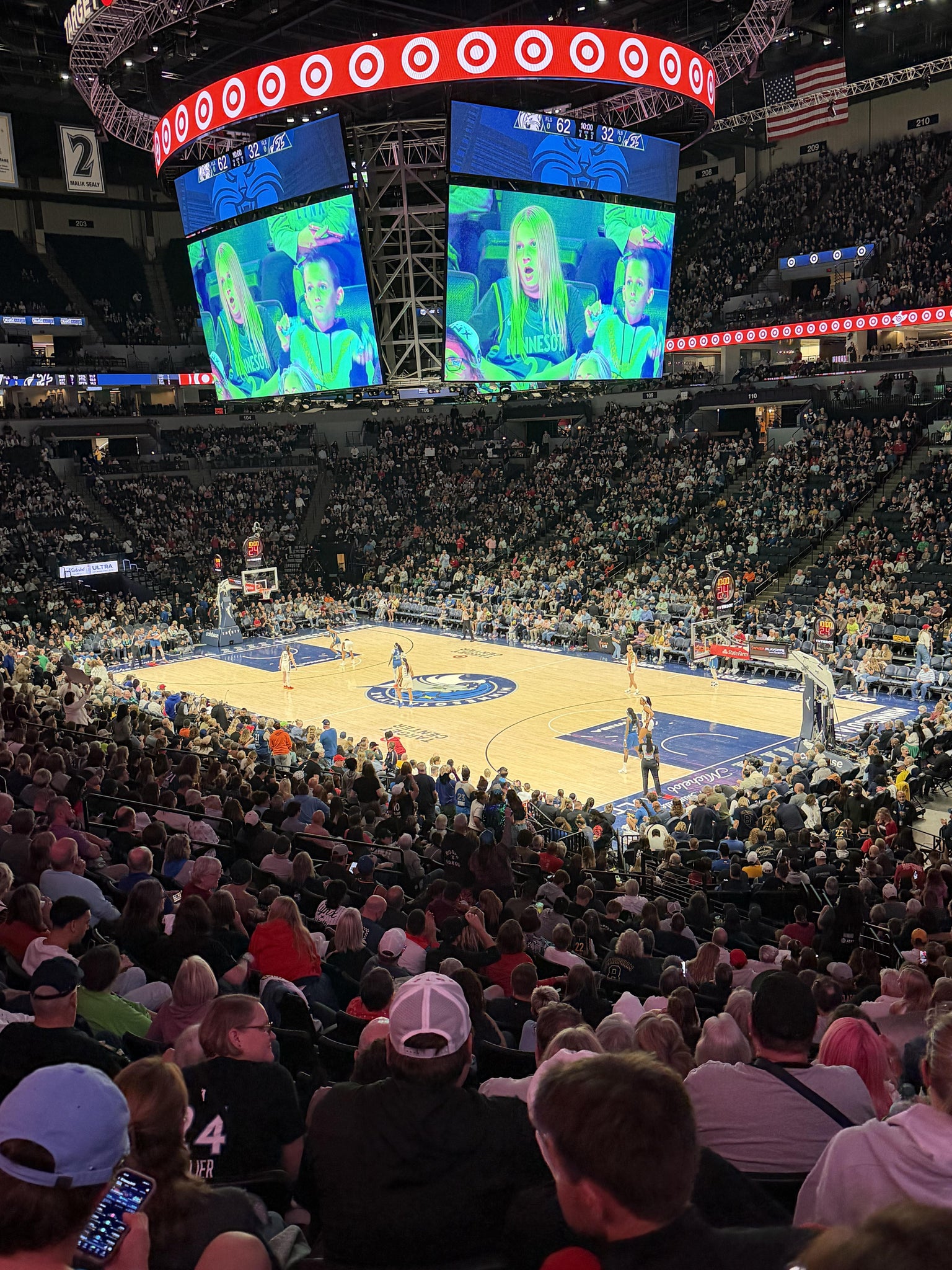 Real Fan View taken from Section 126 at Target Center by Anonymous User