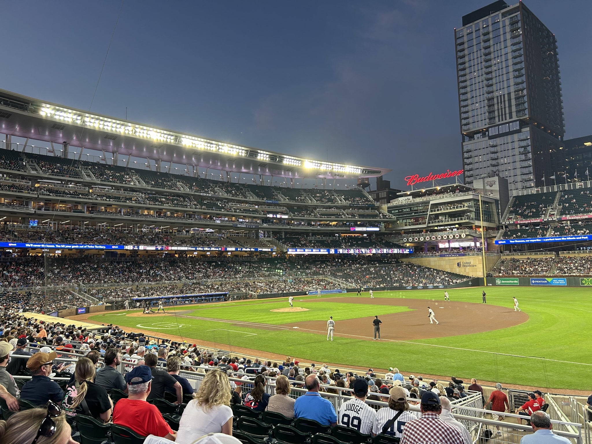 Real Fan View taken from Section 105 at Target Field by David K
