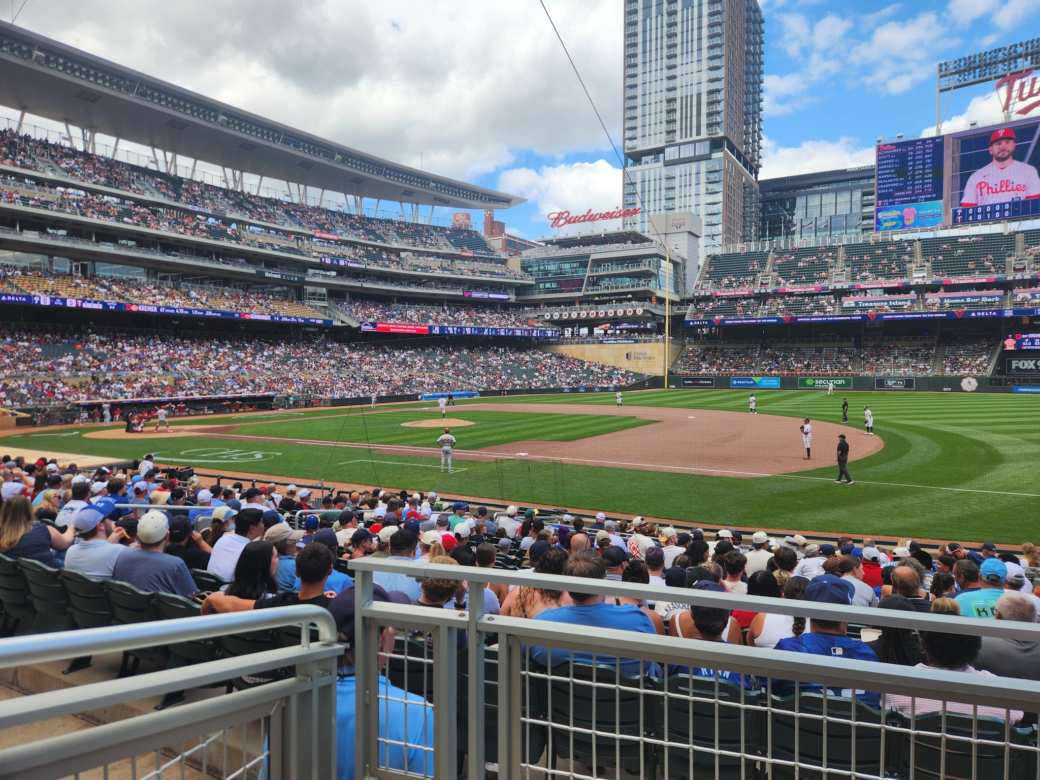 Real Fan View taken from Section 106 at Target Field by Kevin N