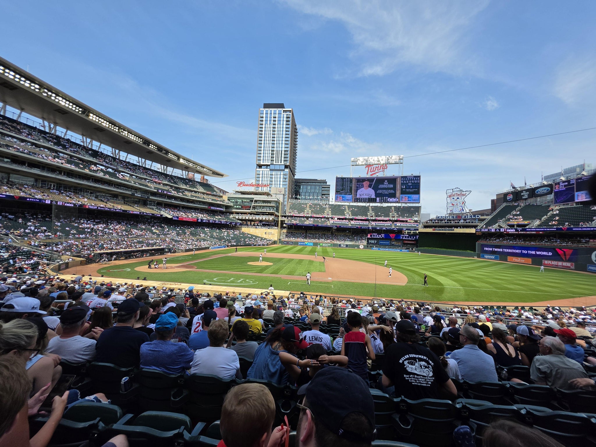 Real Fan View taken from Section 108 at Target Field by Zachary B