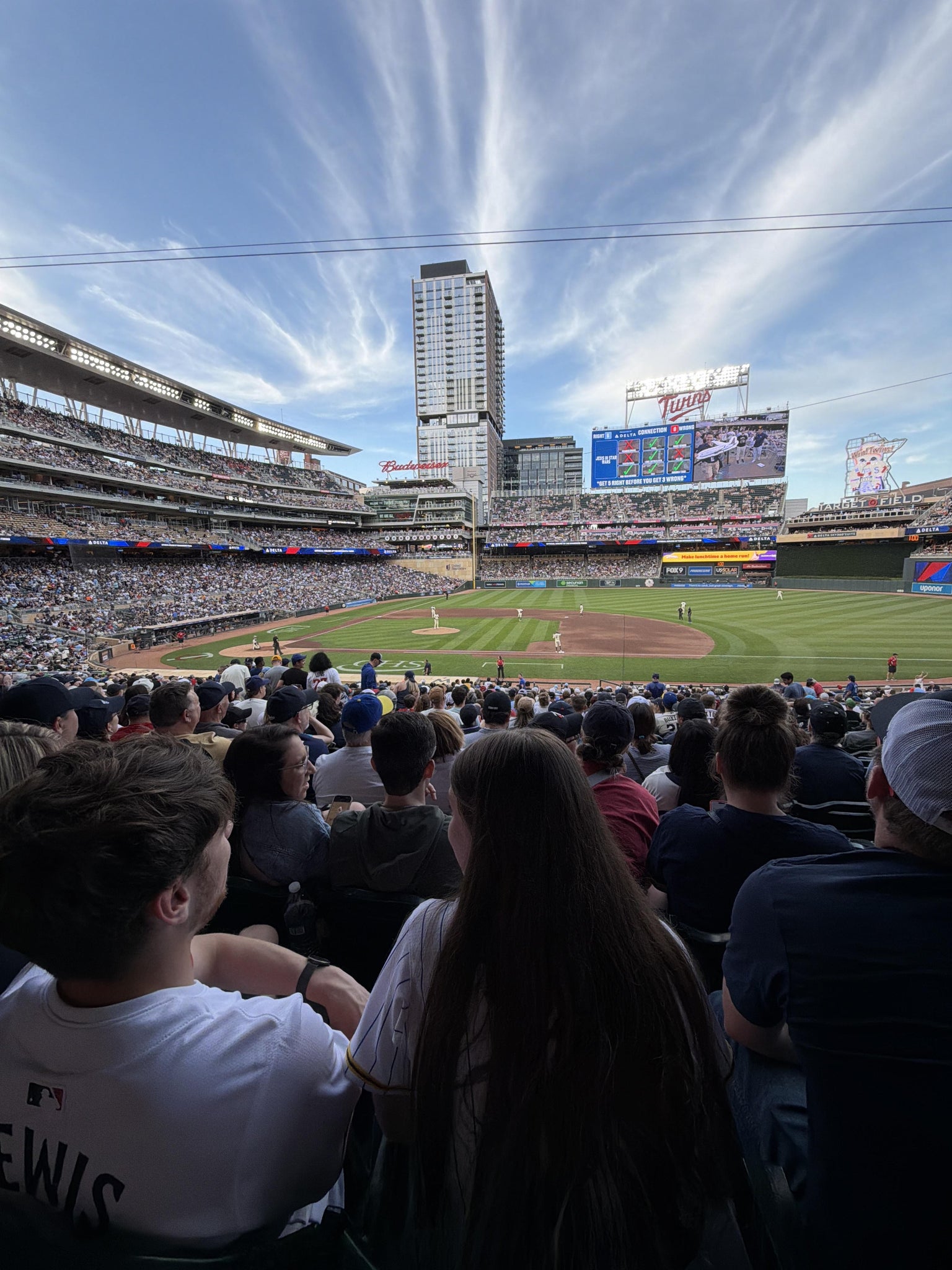 Real Fan View taken from Section 108 at Target Field by Dana J