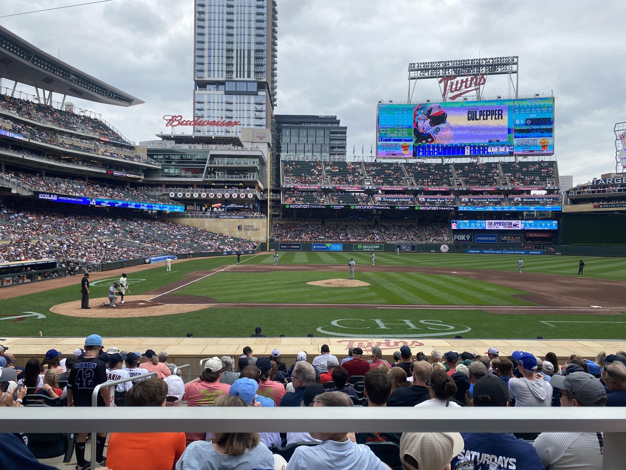 Real Fan View taken from Section 109 at Target Field by Gavin O