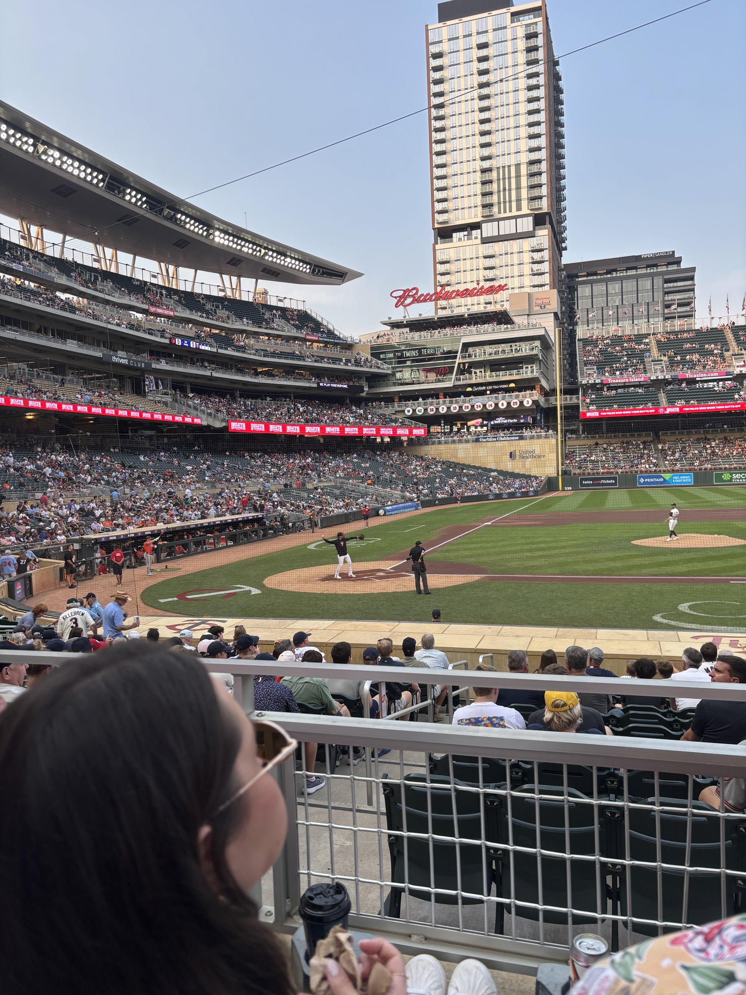 Real Fan View taken from Section 109 at Target Field by Dawn E