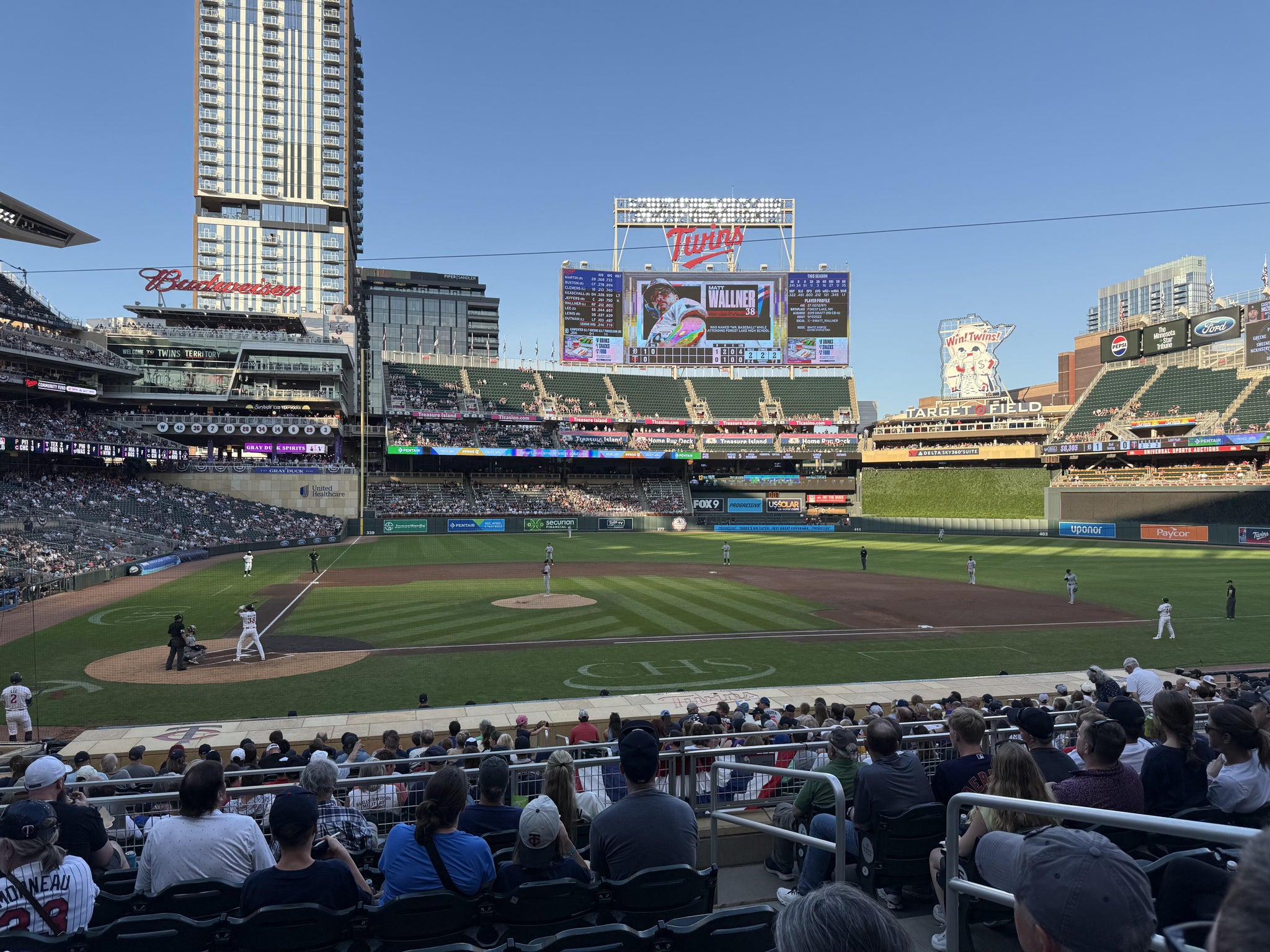 Real Fan View taken from Section 110 at Target Field by William J