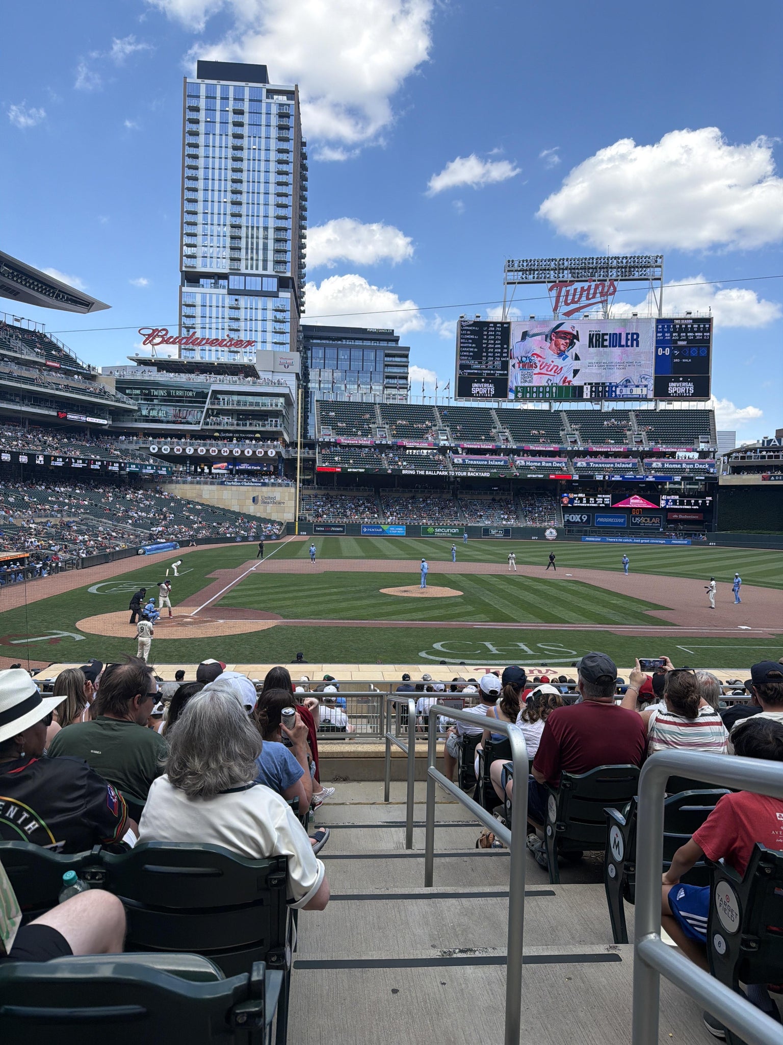 Real Fan View taken from Section 110 at Target Field by Laura O