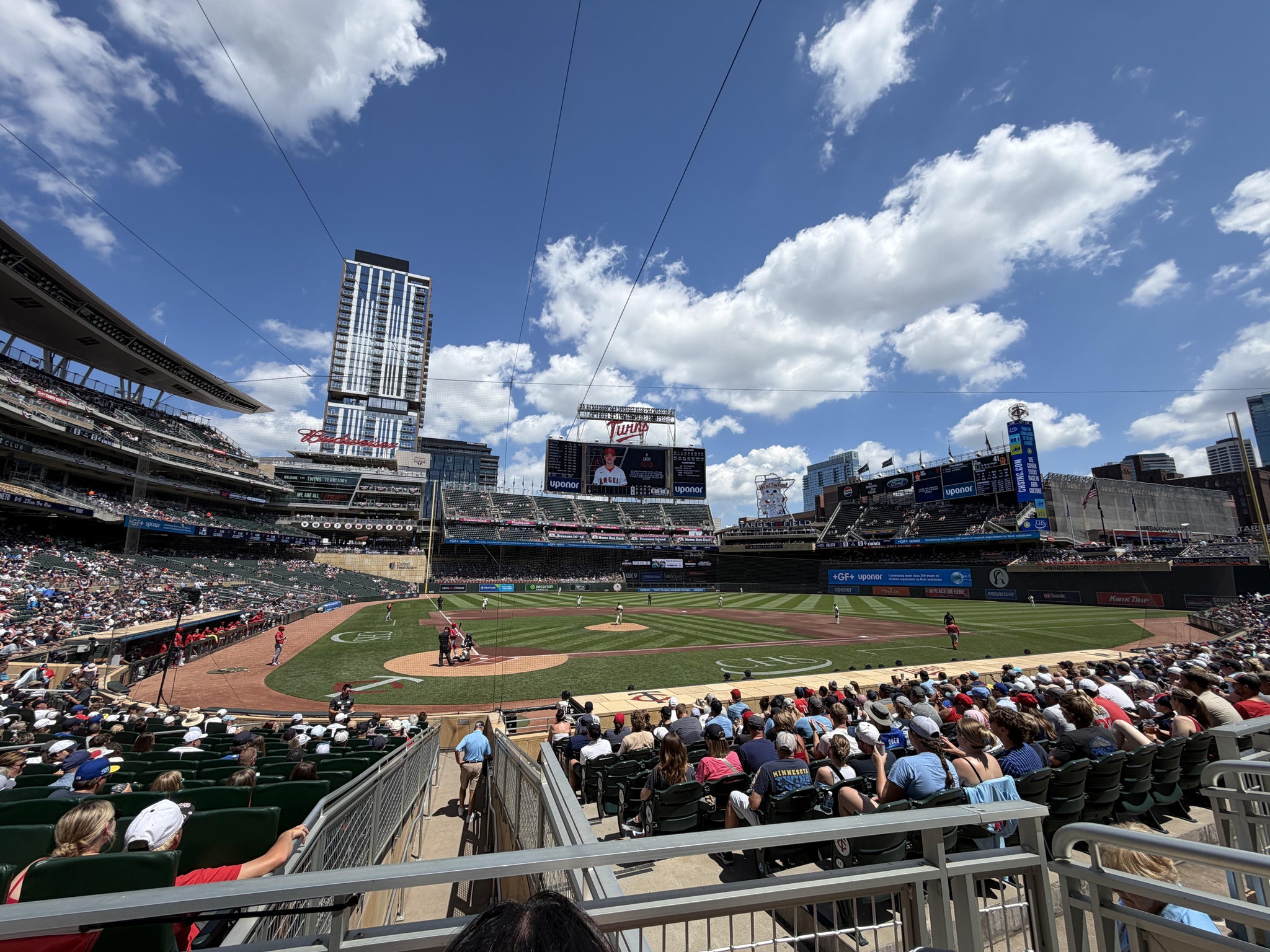 Real Fan View taken from Section 111 at Target Field by Ryan M