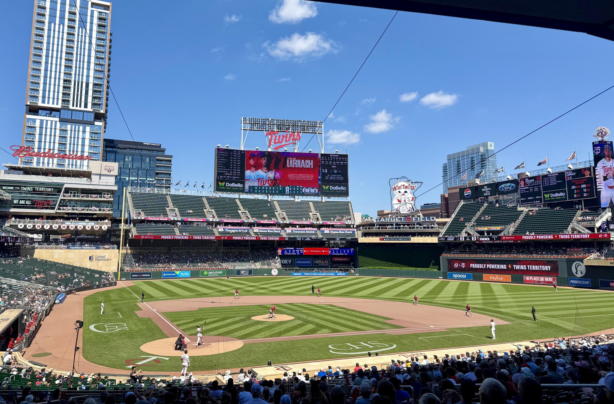 Real Fan View taken from Section 111 at Target Field by Anonymous User