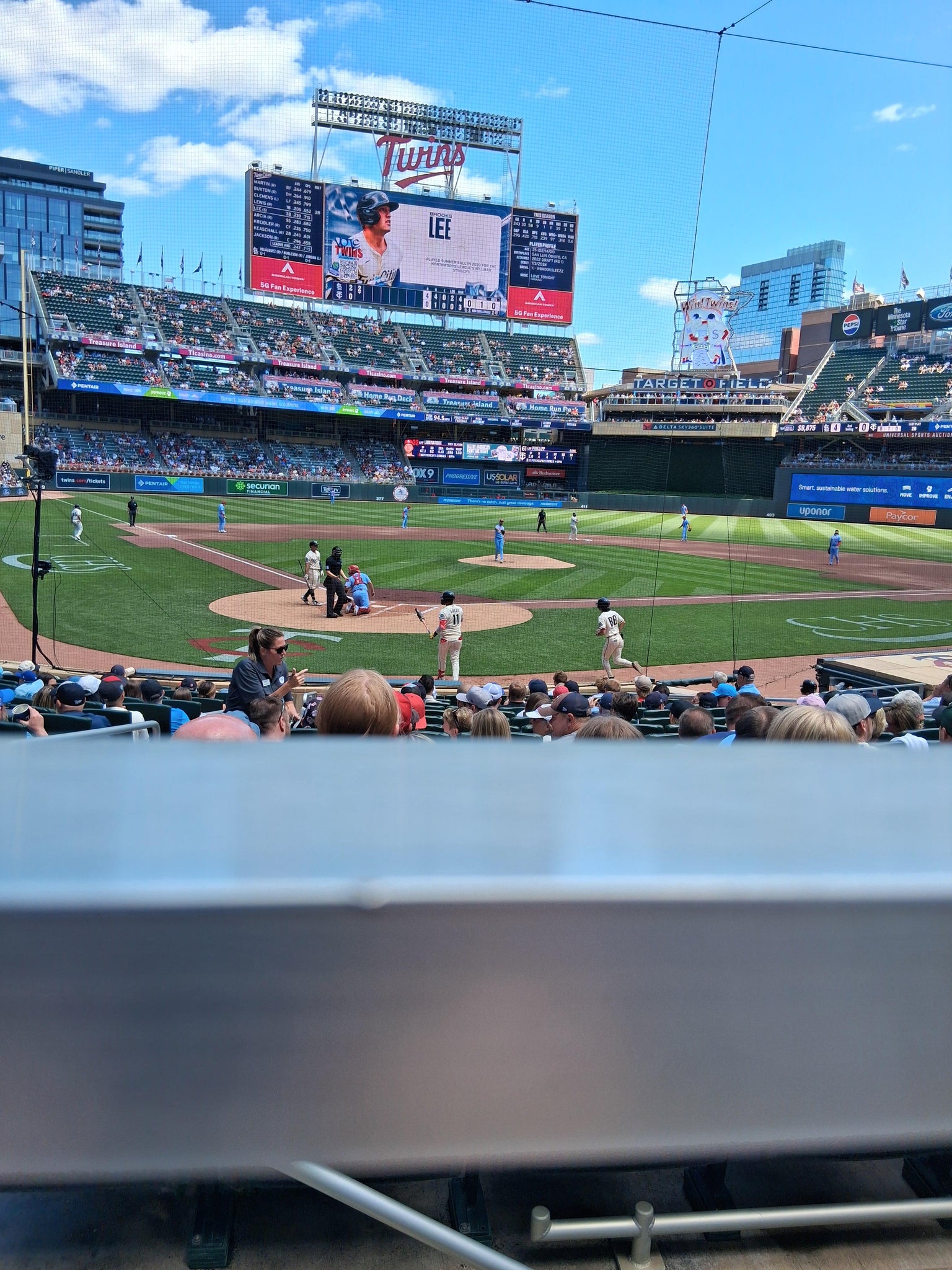 Real Fan View taken from Section 112 at Target Field by Brian H