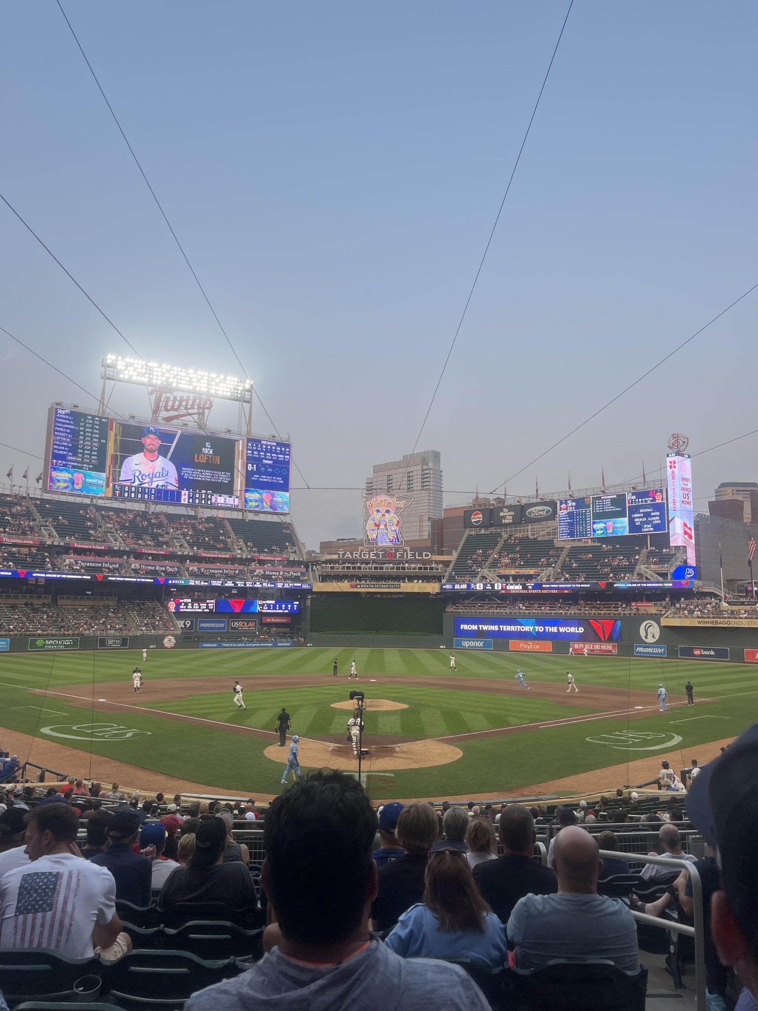Real Fan View taken from Section 113 at Target Field by Shelby S