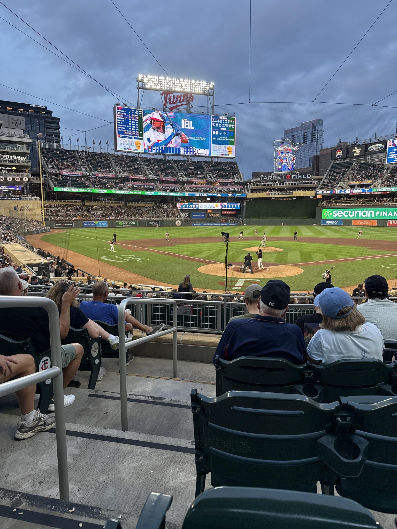 Real Fan View taken from Section 113 at Target Field by Bob J
