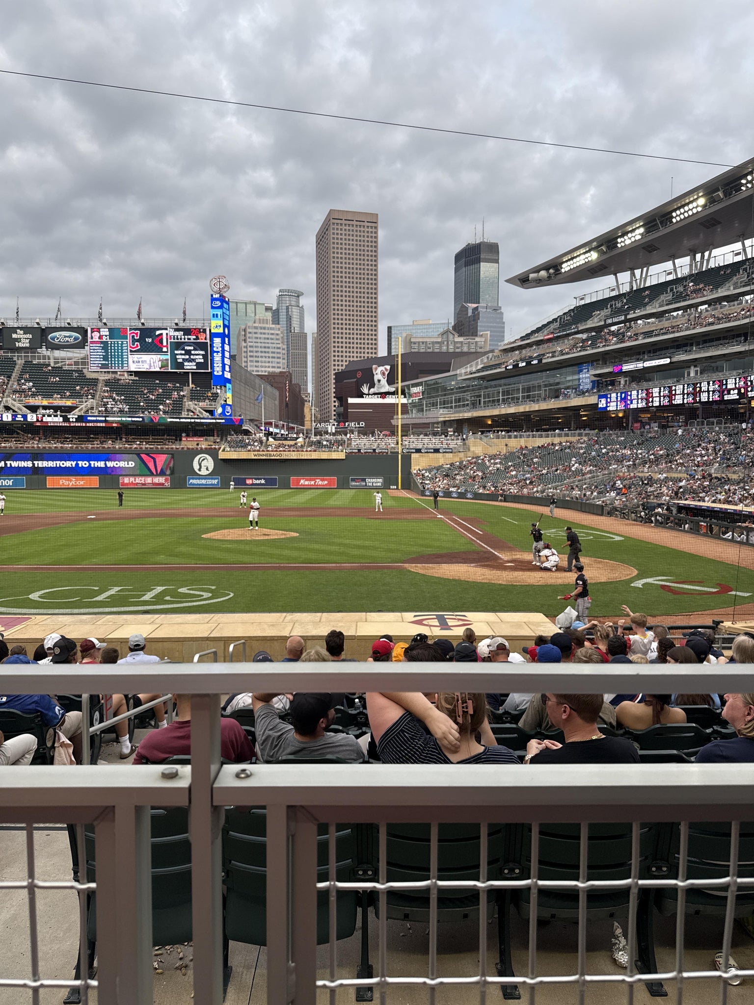 Real Fan View taken from Section 118 at Target Field by Palmer W