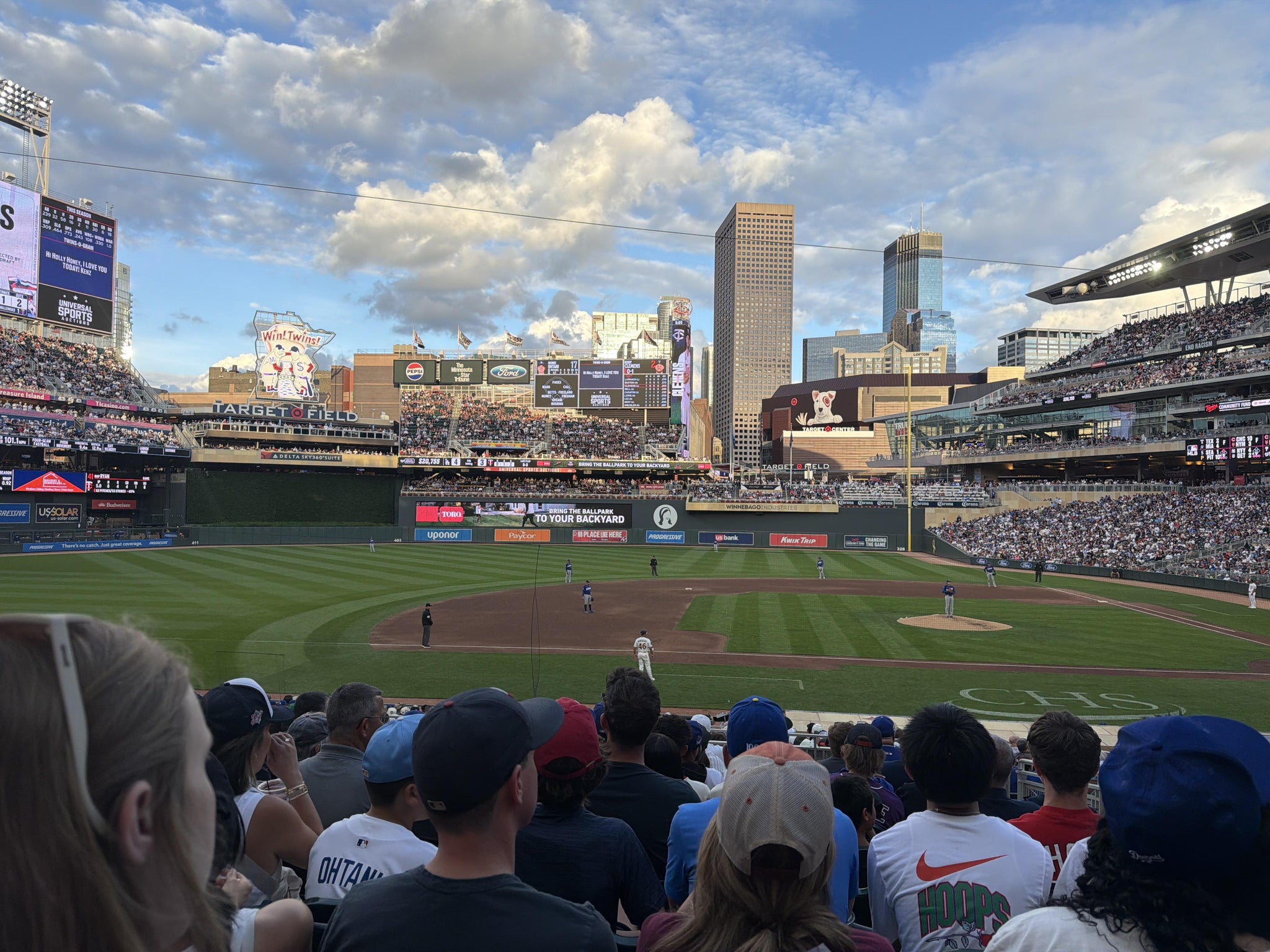 Real Fan View taken from Section 120 at Target Field by Dewey G