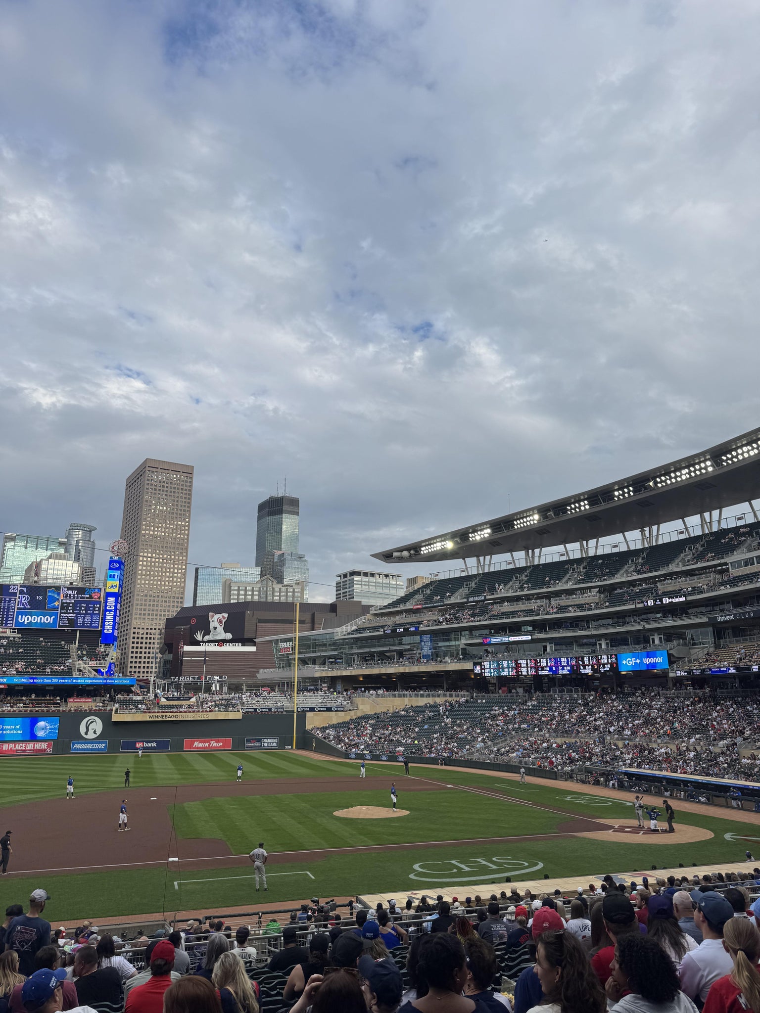 Real Fan View taken from Section 120 at Target Field by Anonymous User