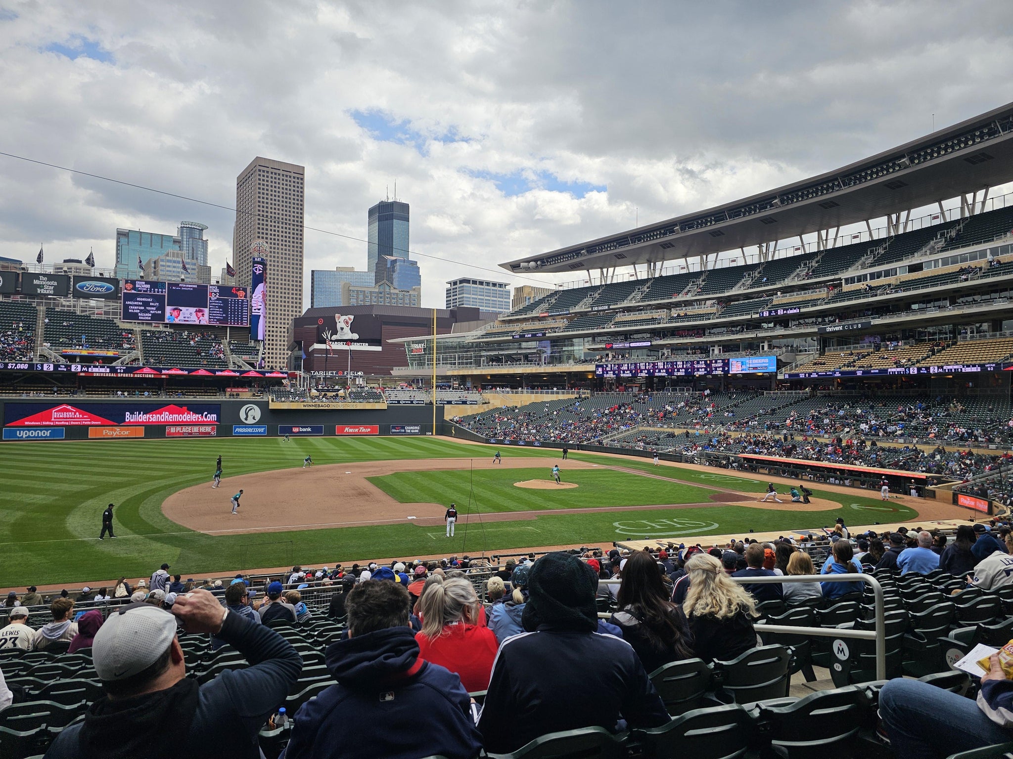 Real Fan View taken from Section 121 at Target Field by Anonymous User