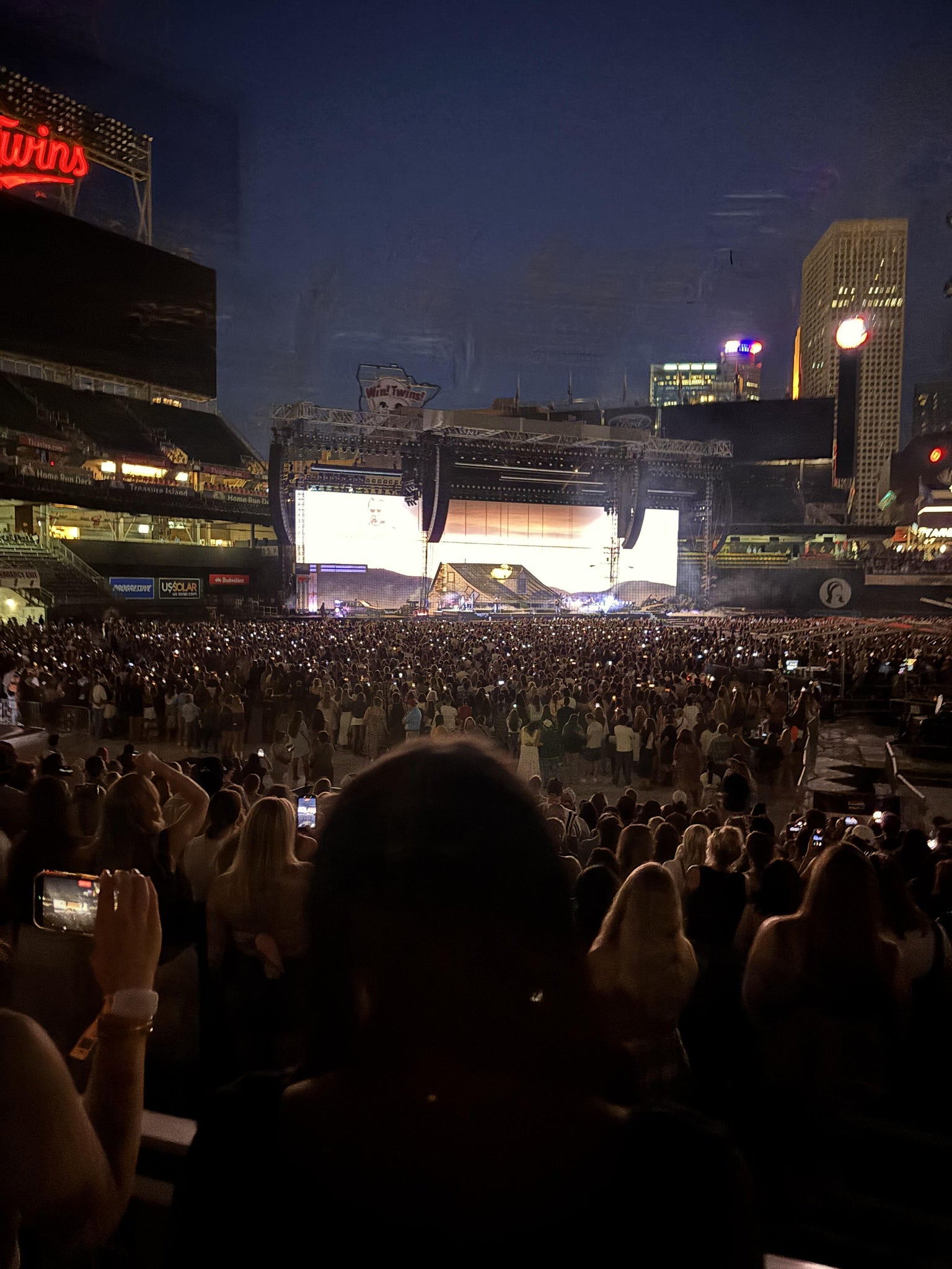 Real Fan View taken from Section 121 at Target Field by Emma M