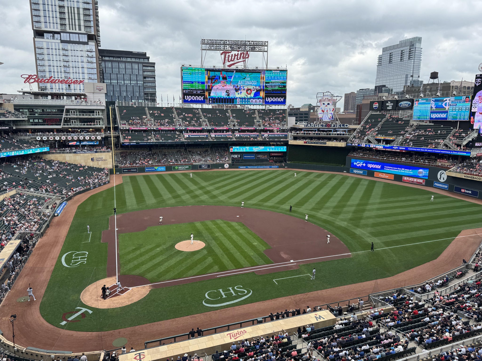Real Fan View taken from Section 211 at Target Field by Anonymous User
