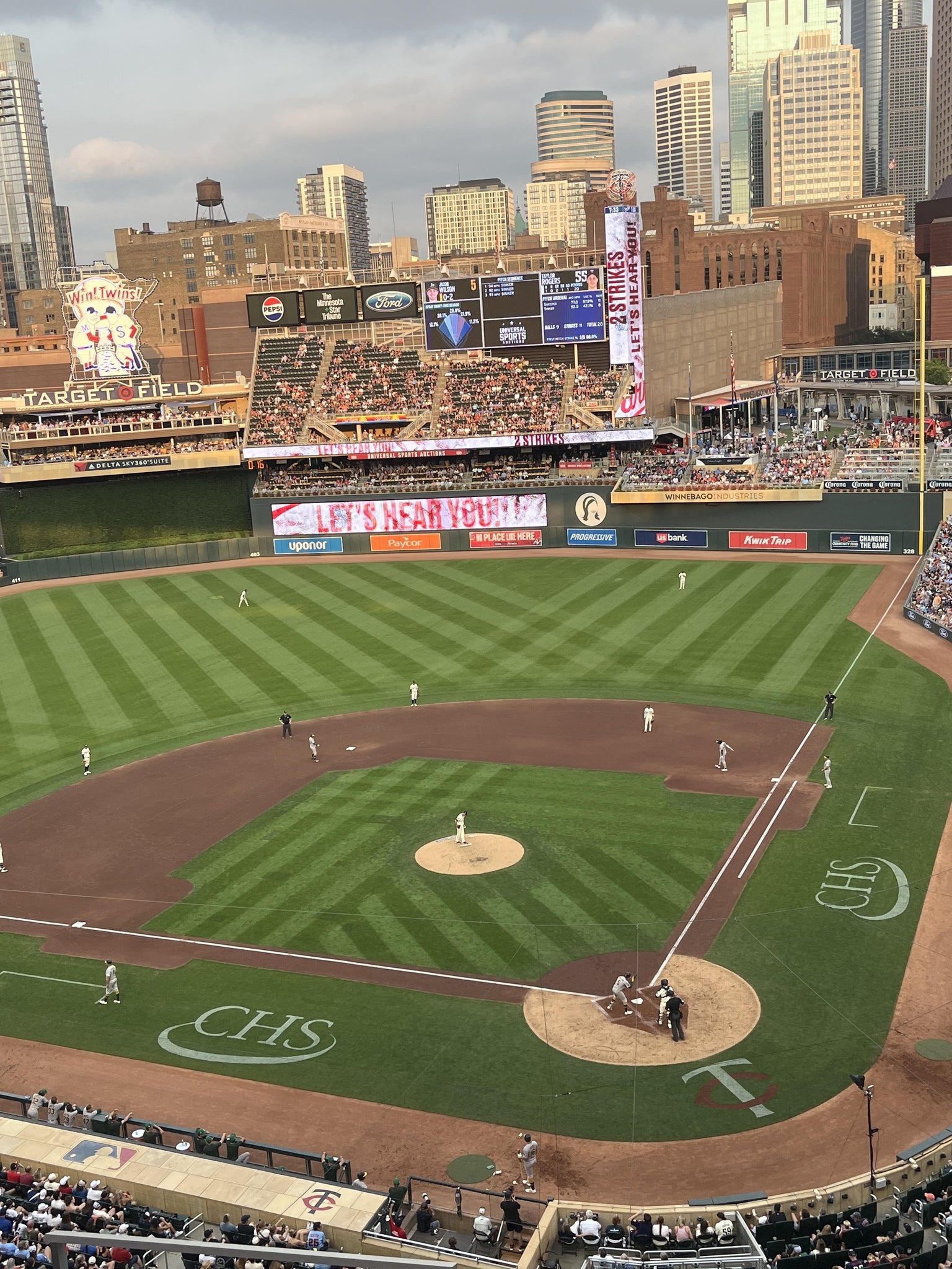 Real Fan View taken from Section 217 at Target Field by Thomas T