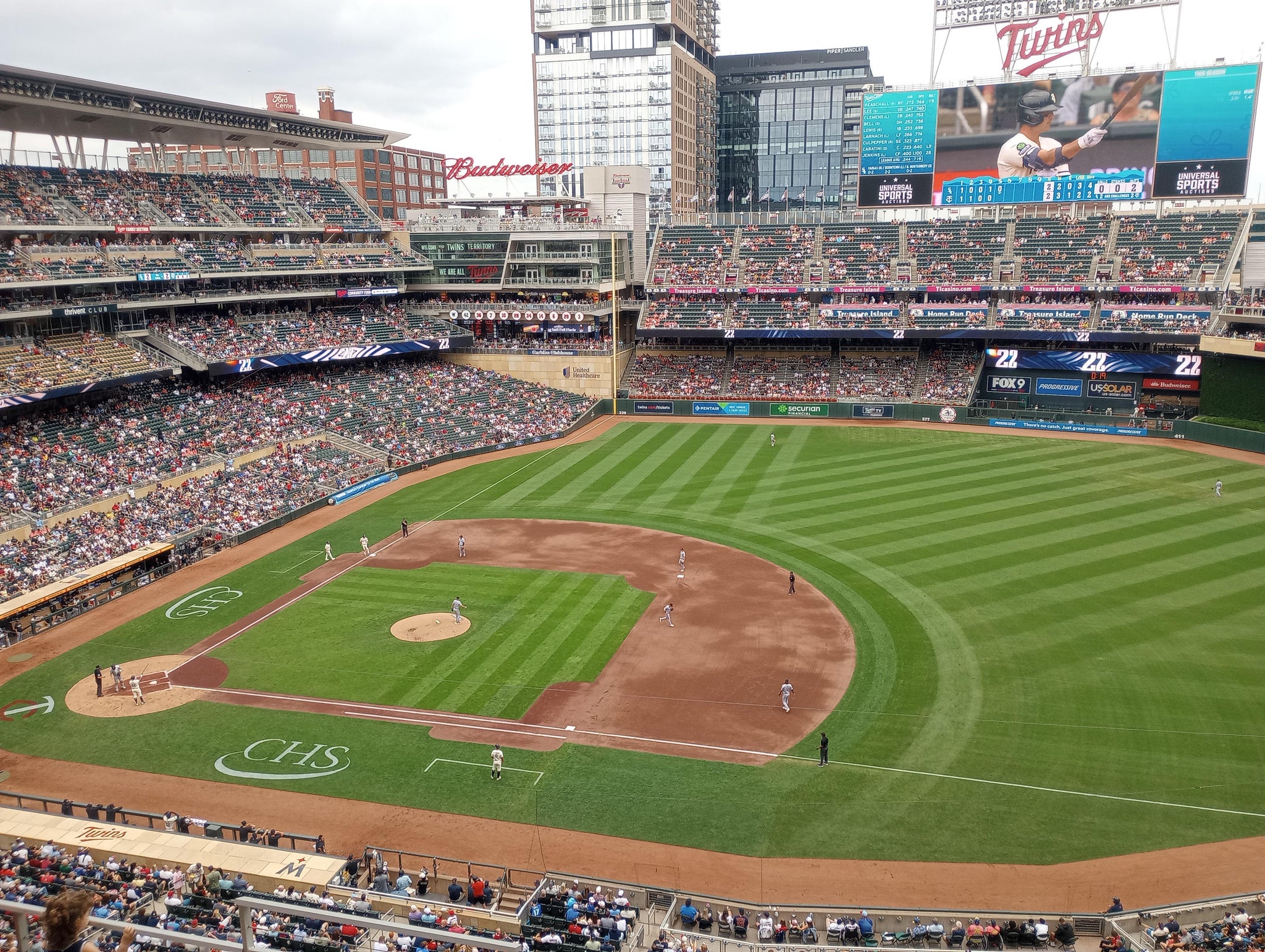 Real Fan View taken from Section 218 at Target Field by Jareb B