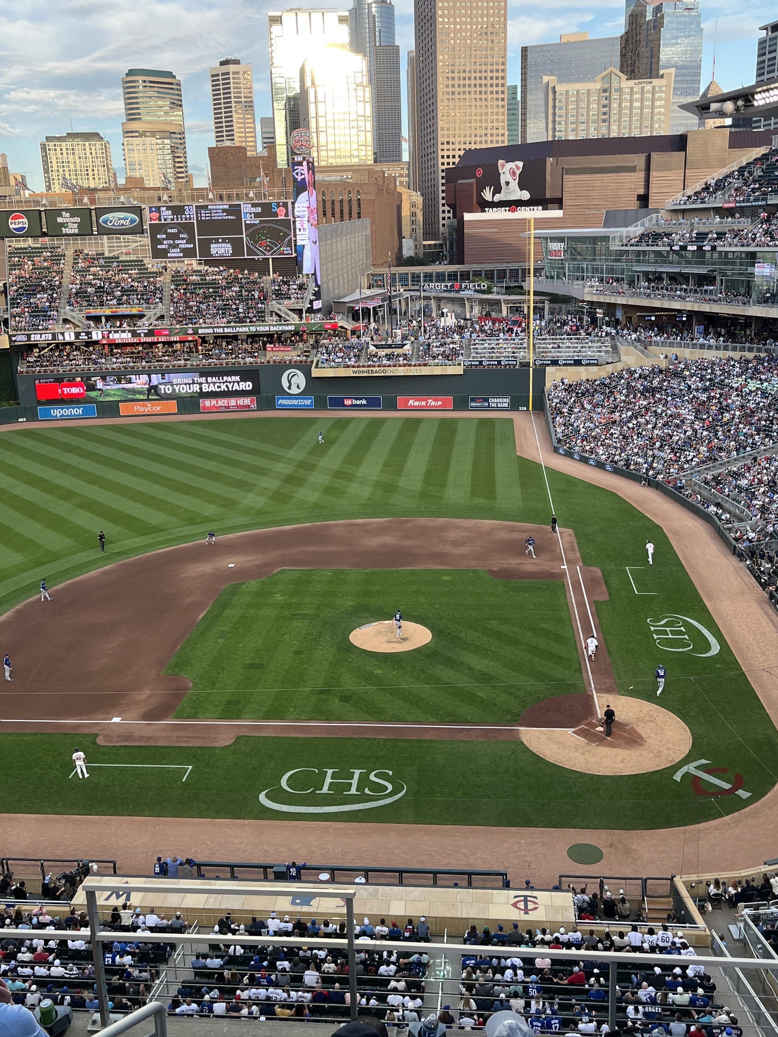 Real Fan View taken from Section 219 at Target Field by Thomas T