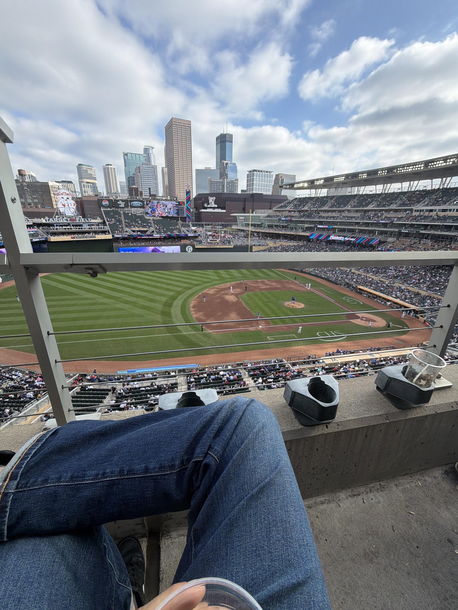Real Fan View taken from Section 222 at Target Field by Juan G