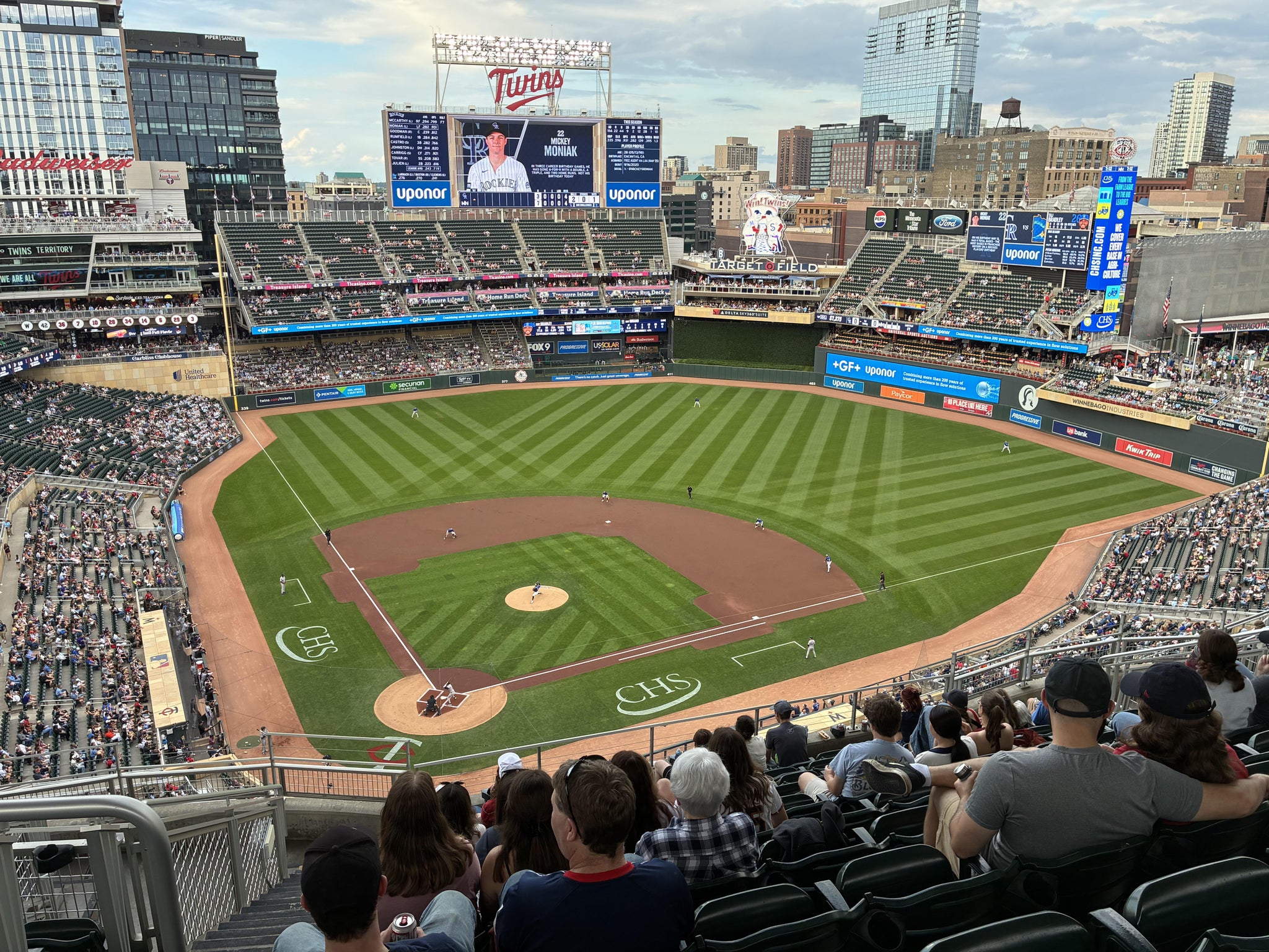 Real Fan View taken from Section 312 at Target Field by Tony G