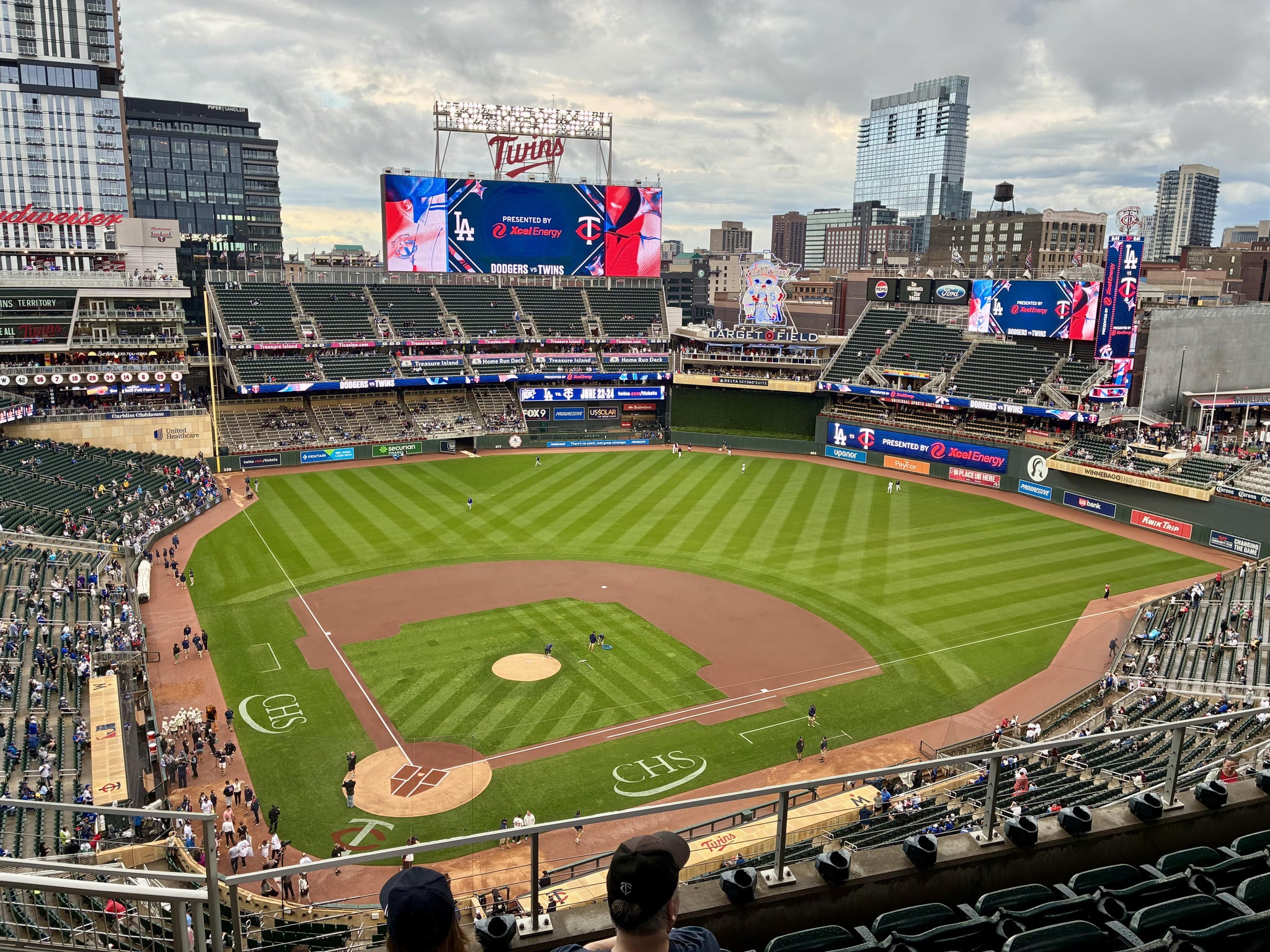 Real Fan View taken from Section 312 at Target Field by Alan B