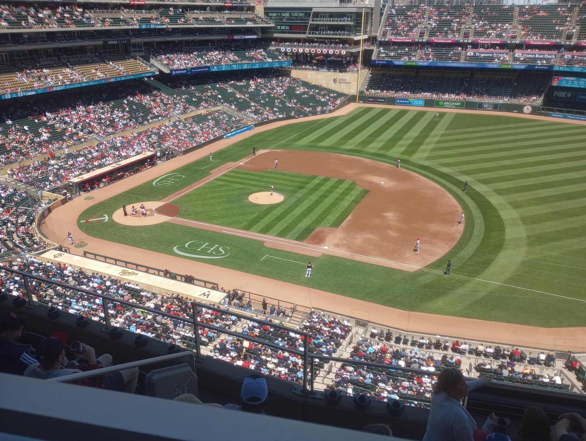 Real Fan View taken from Section 331 at Target Field by Jareb B