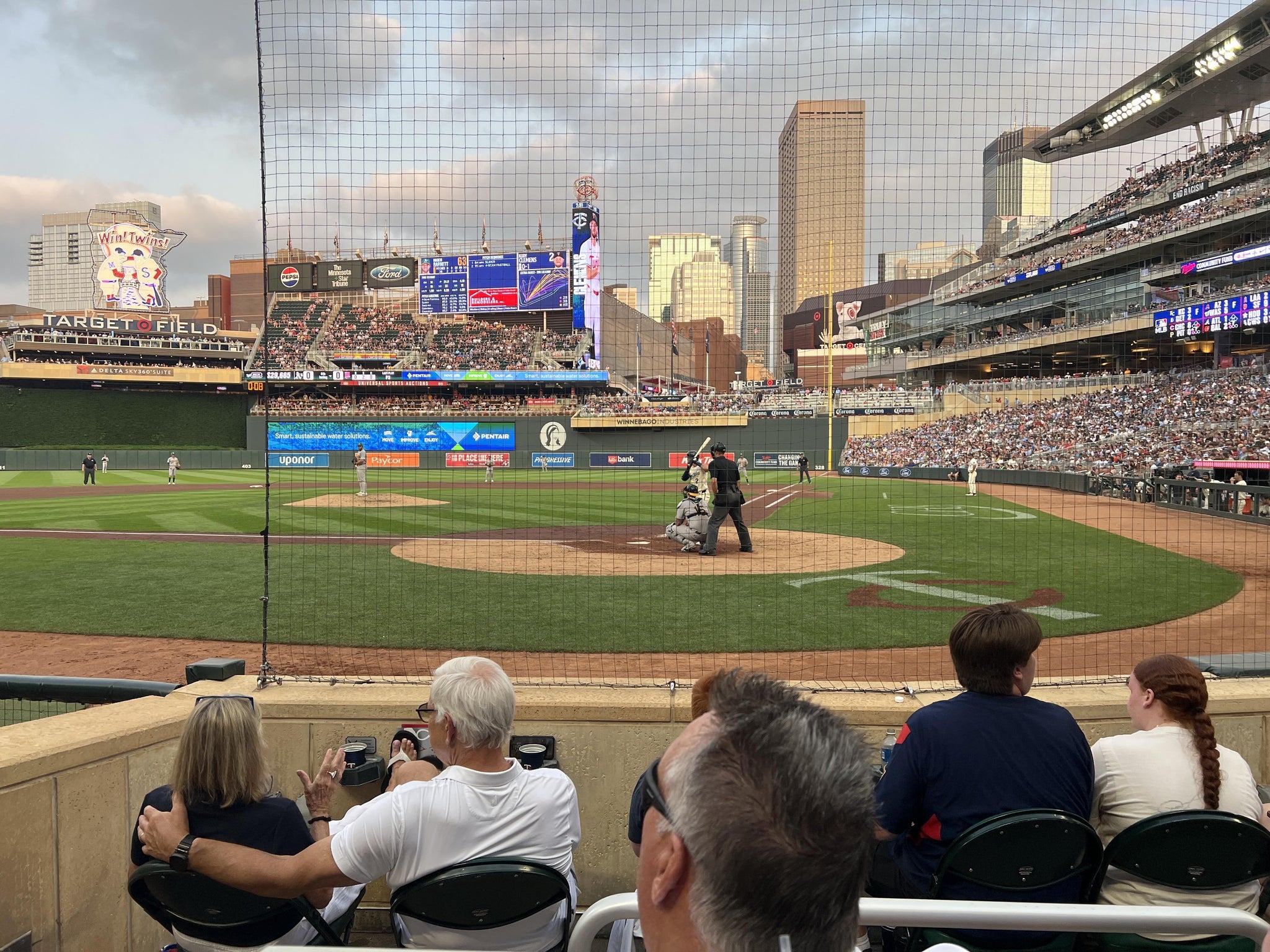 Real Fan View taken from Champions Club 10 at Target Field by Bruce G