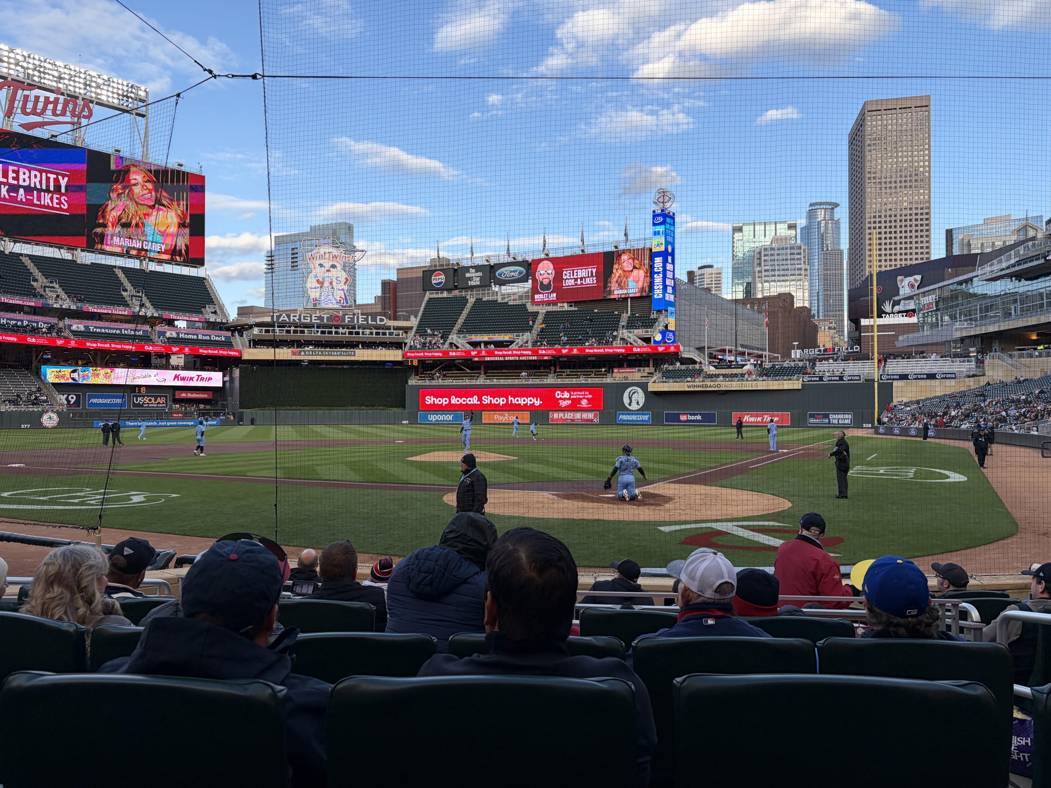 Real Fan View taken from Champions Club 10 at Target Field by Brandon P