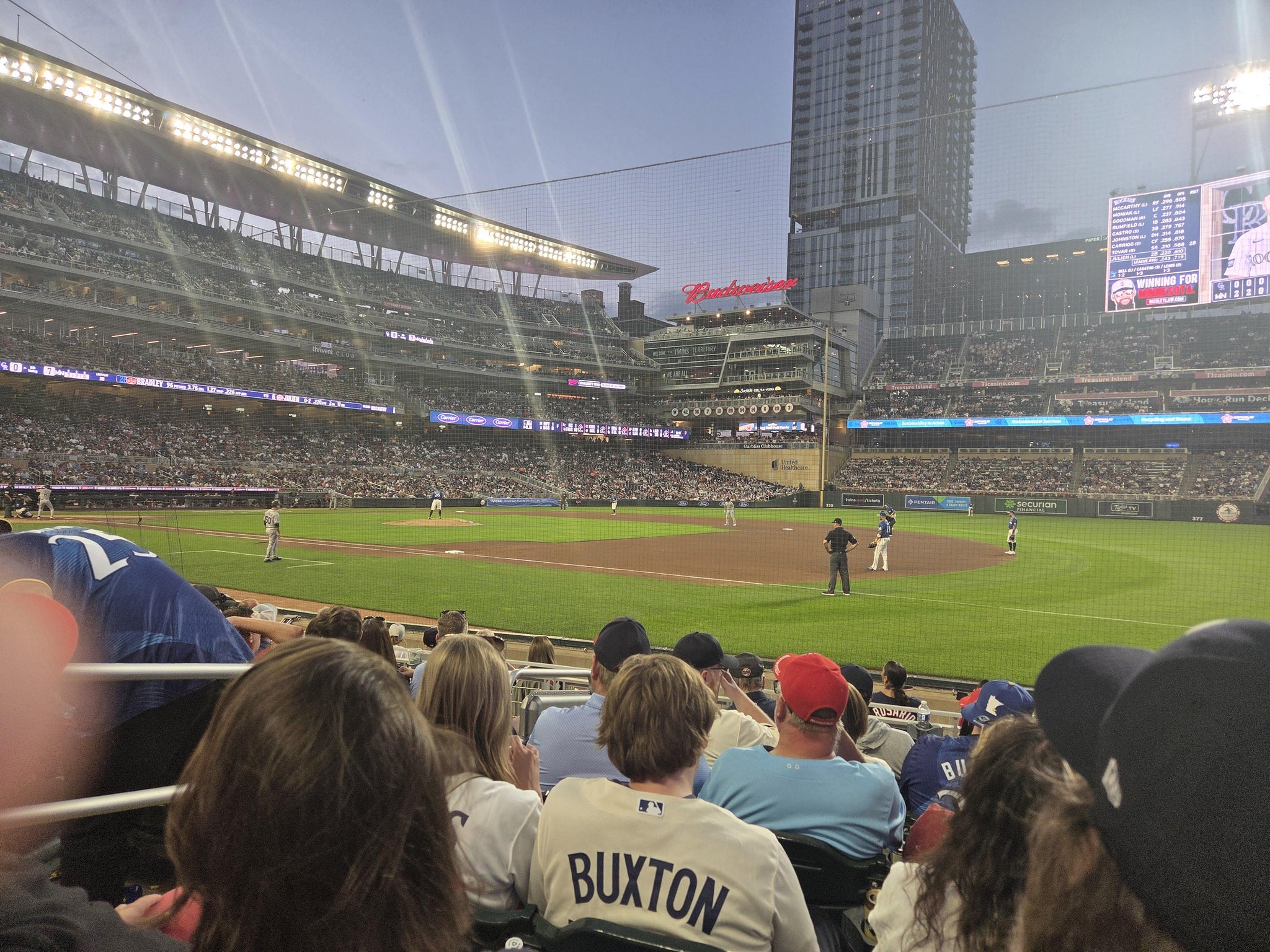 Real Fan View taken from Dugout Box 1 at Target Field by Rhea F