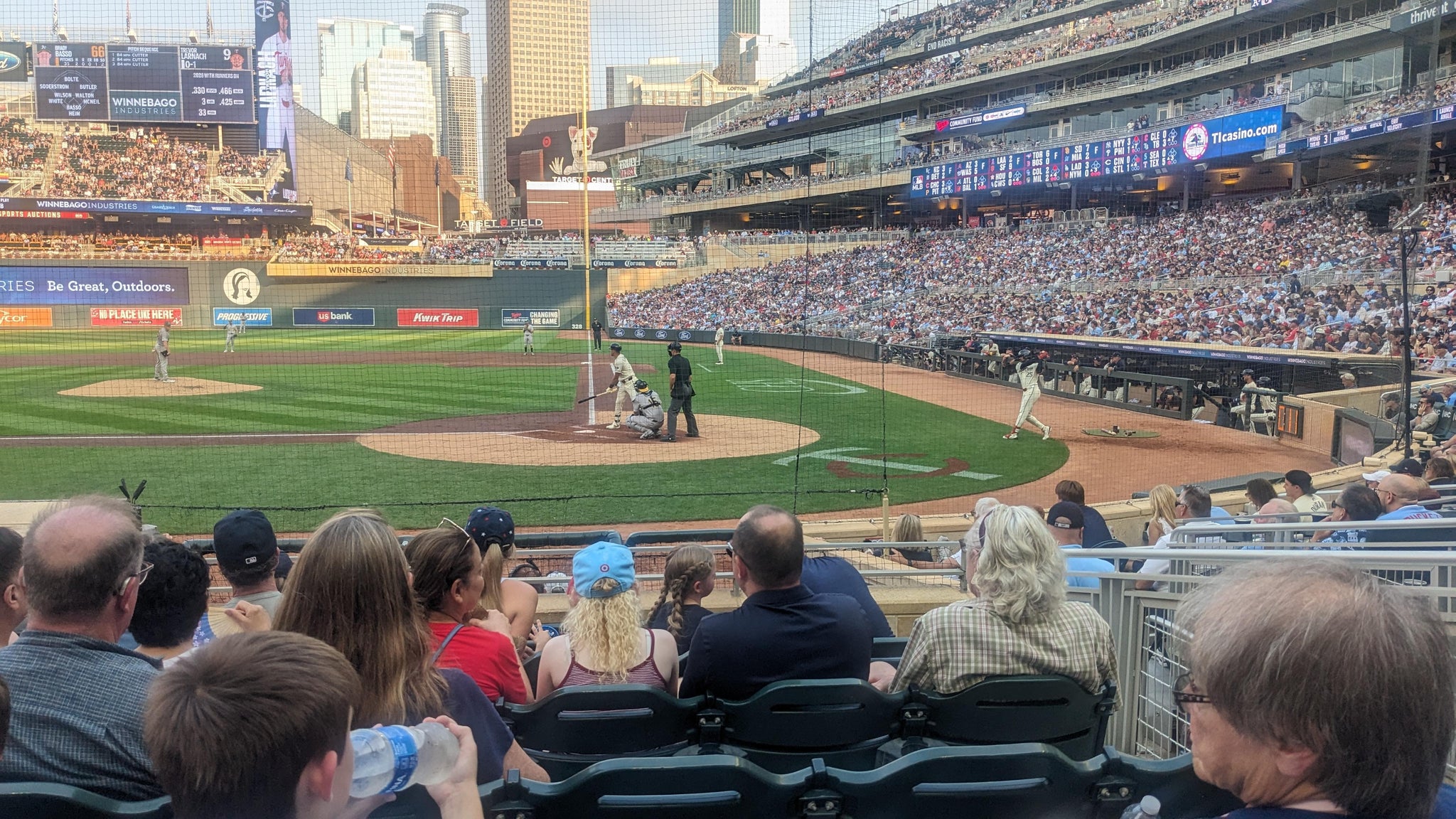 Real Fan View taken from Dugout Box 11 at Target Field by Michael A