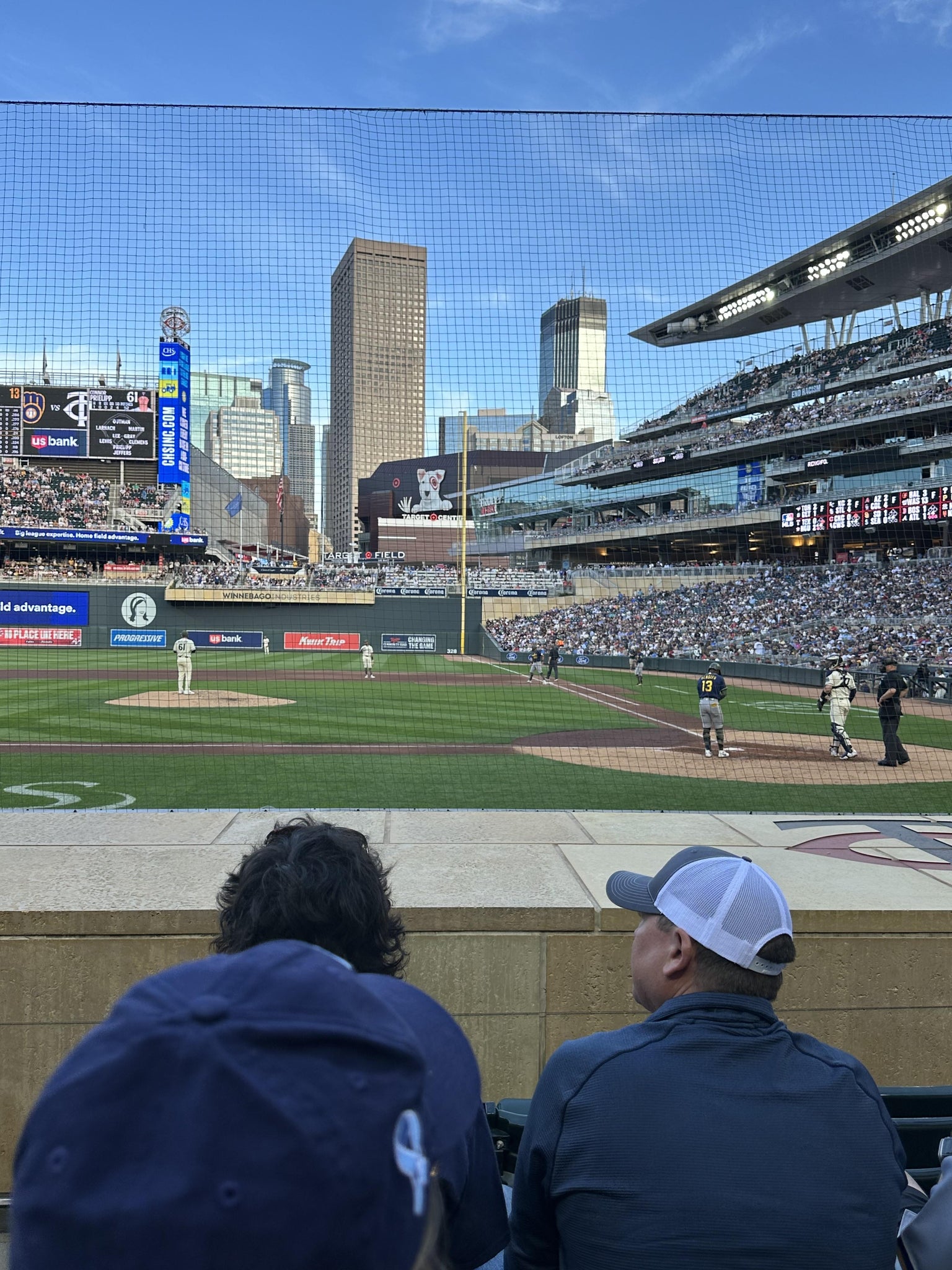 Real Fan View taken from Dugout Box 11 at Target Field by William J