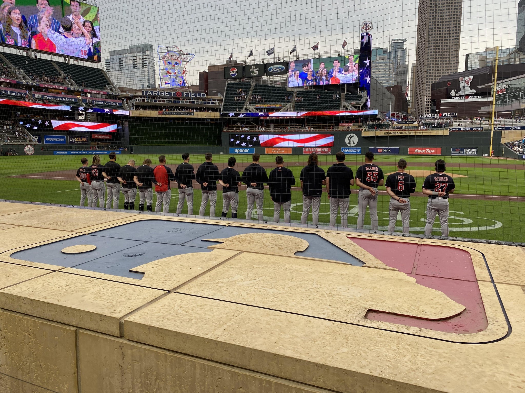 Real Fan View taken from Dugout Box 12 at Target Field by Joyce K
