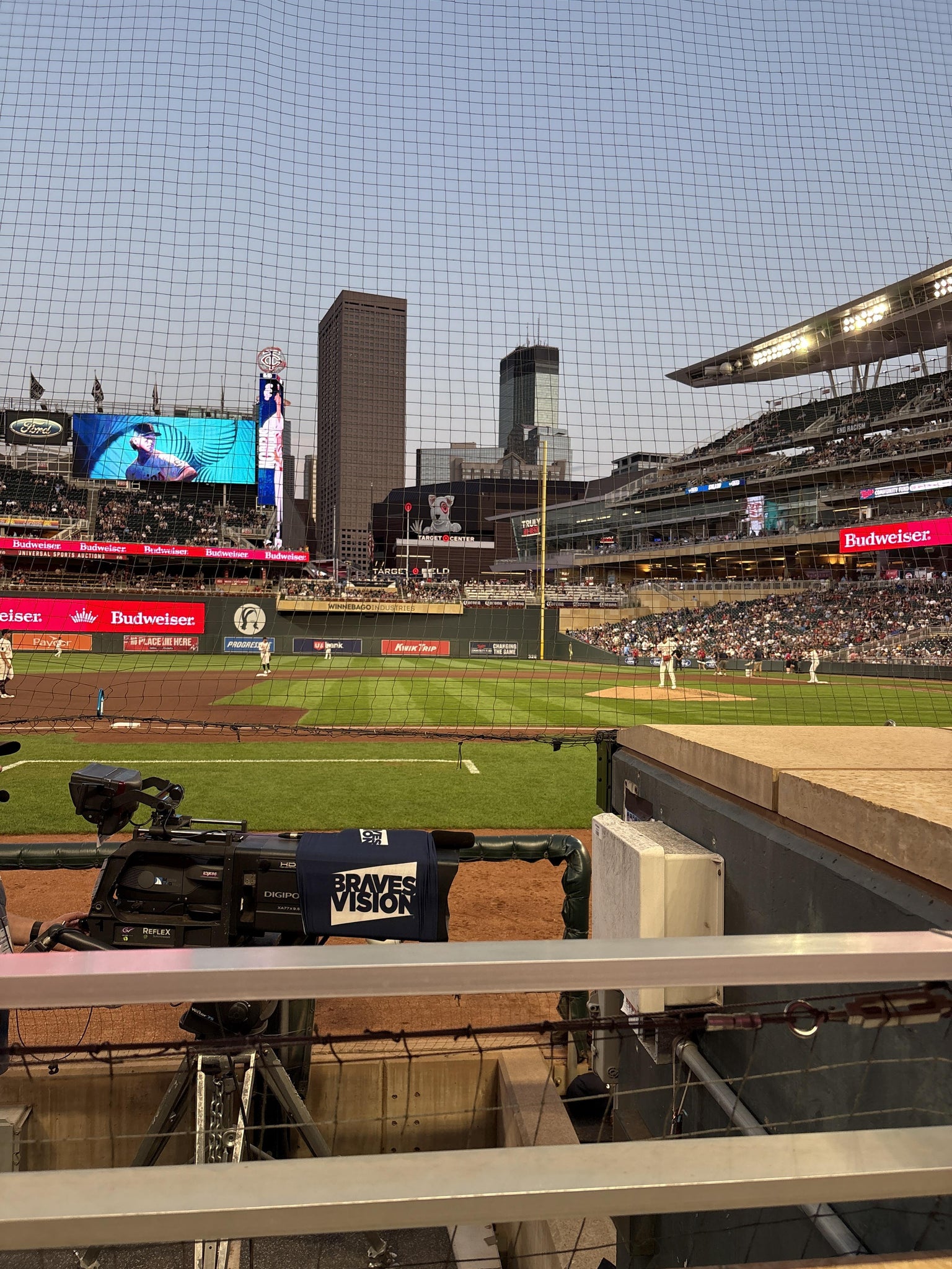 Real Fan View taken from Dugout Box 13 at Target Field by John K