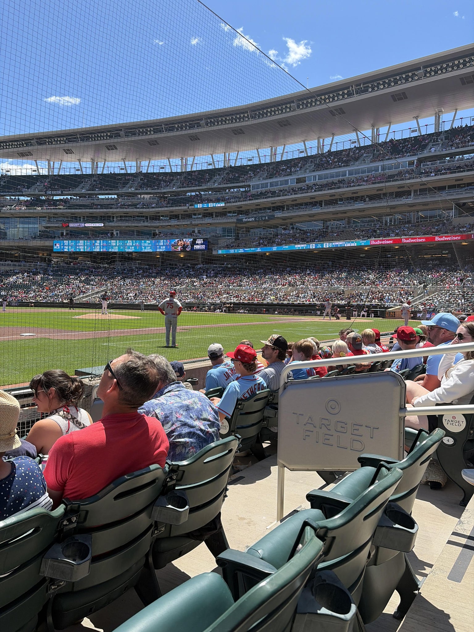 Real Fan View taken from Dugout Box 15 at Target Field by Mark G