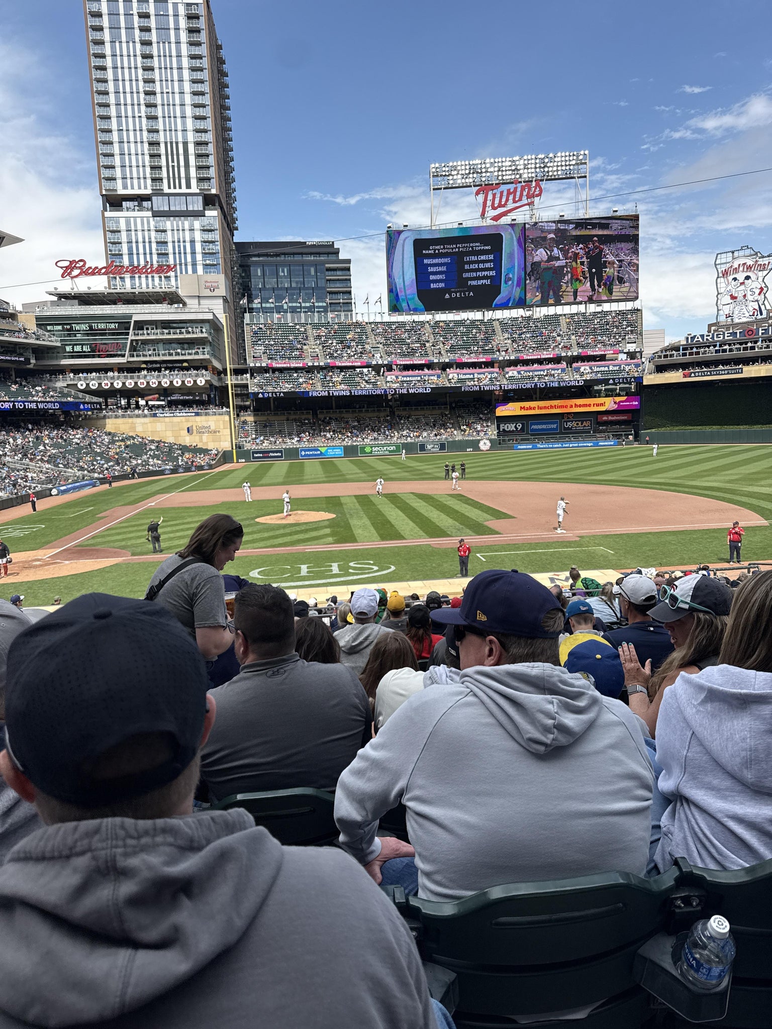 Real Fan View taken from Dugout Box 3 at Target Field by Trey W