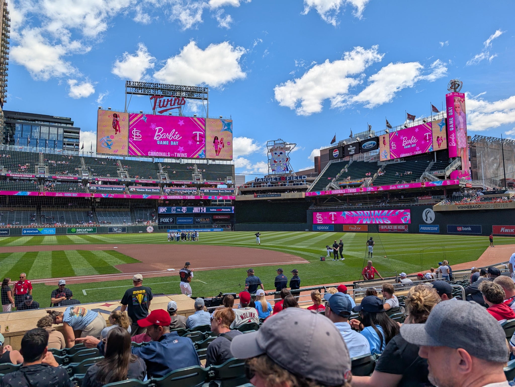 Real Fan View taken from Dugout Box 4 at Target Field by Adam D