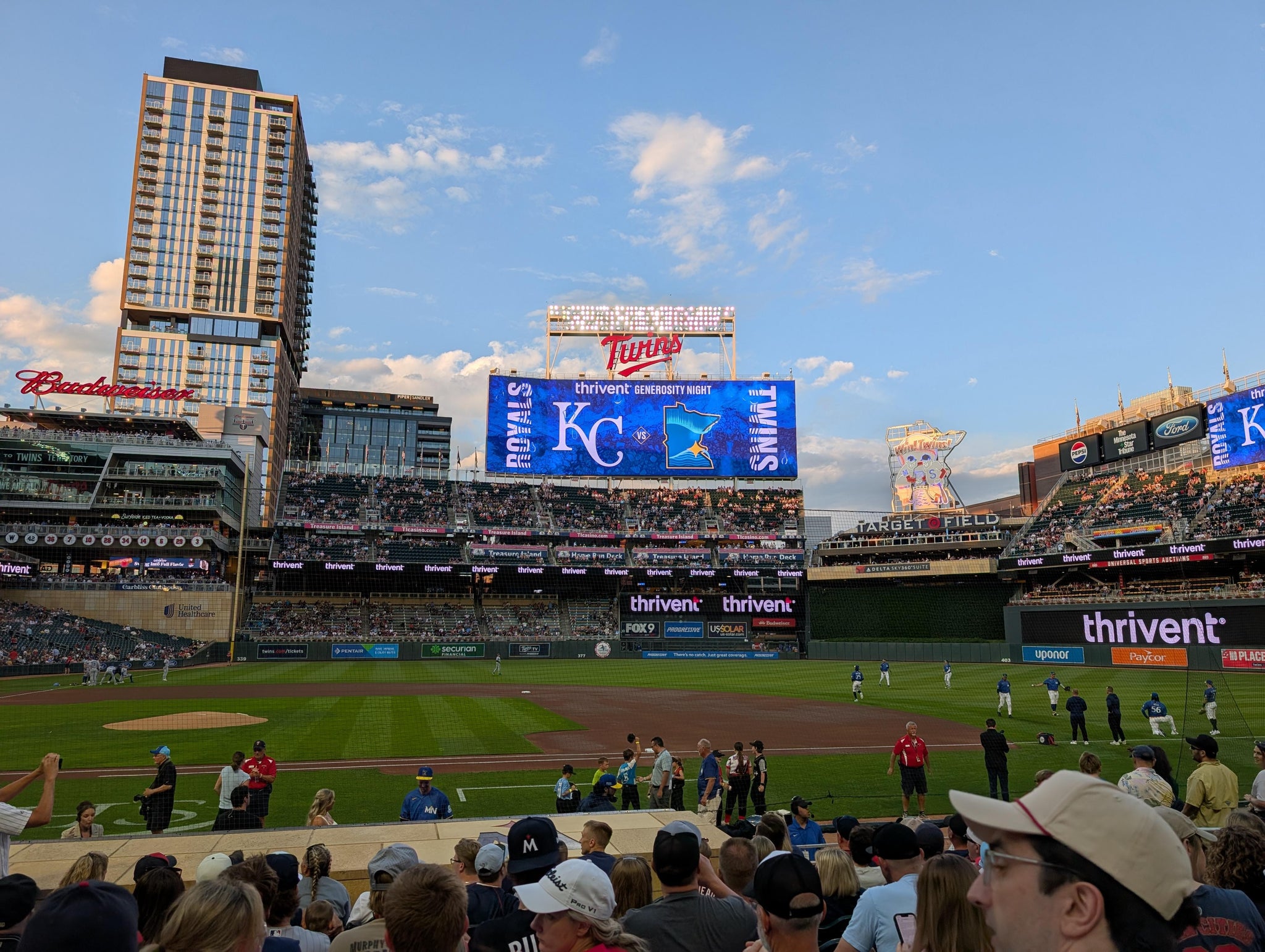 Real Fan View taken from Dugout Box 4 at Target Field by Adam D