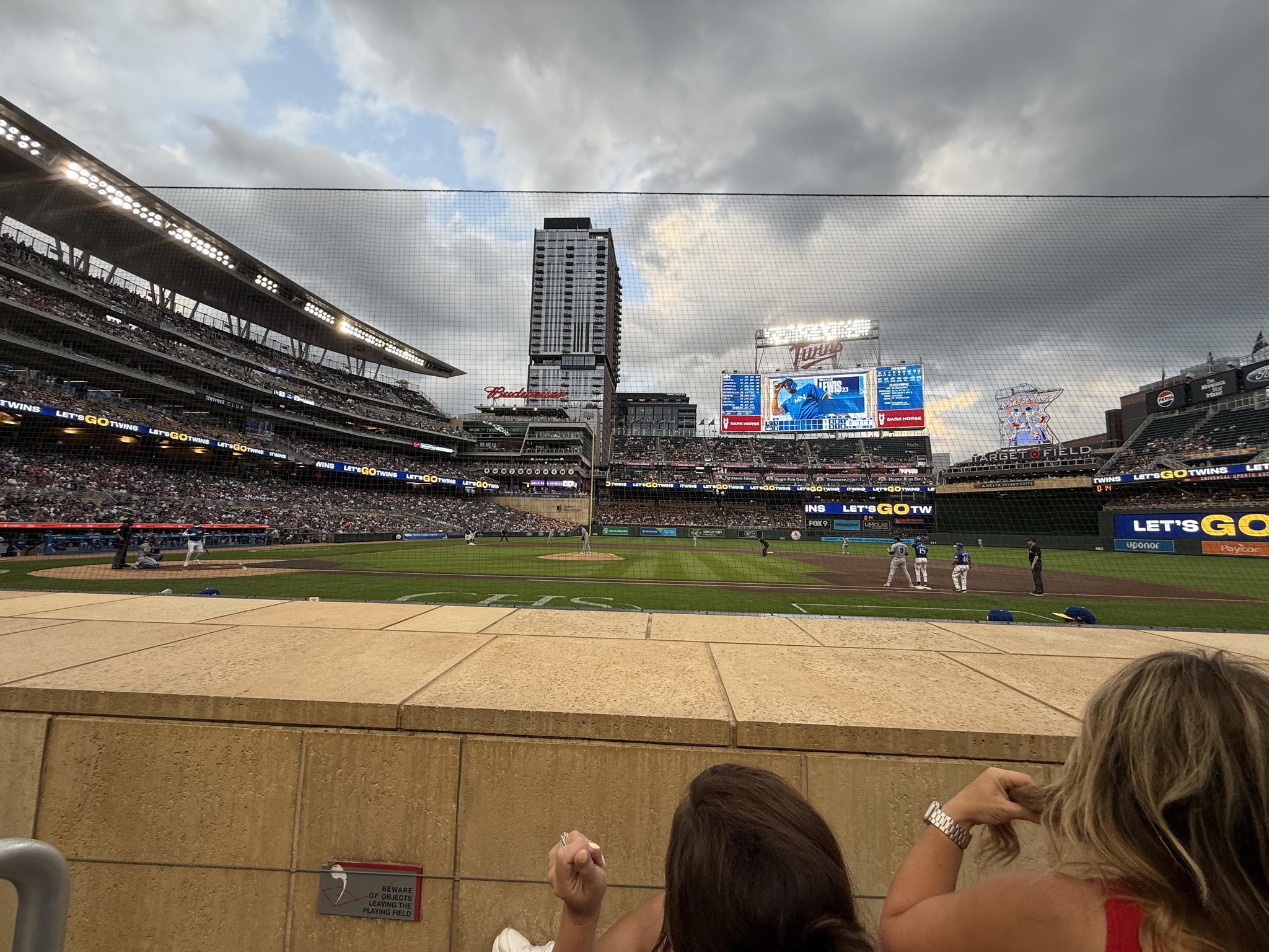 Real Fan View taken from Dugout Box 4 at Target Field by James V