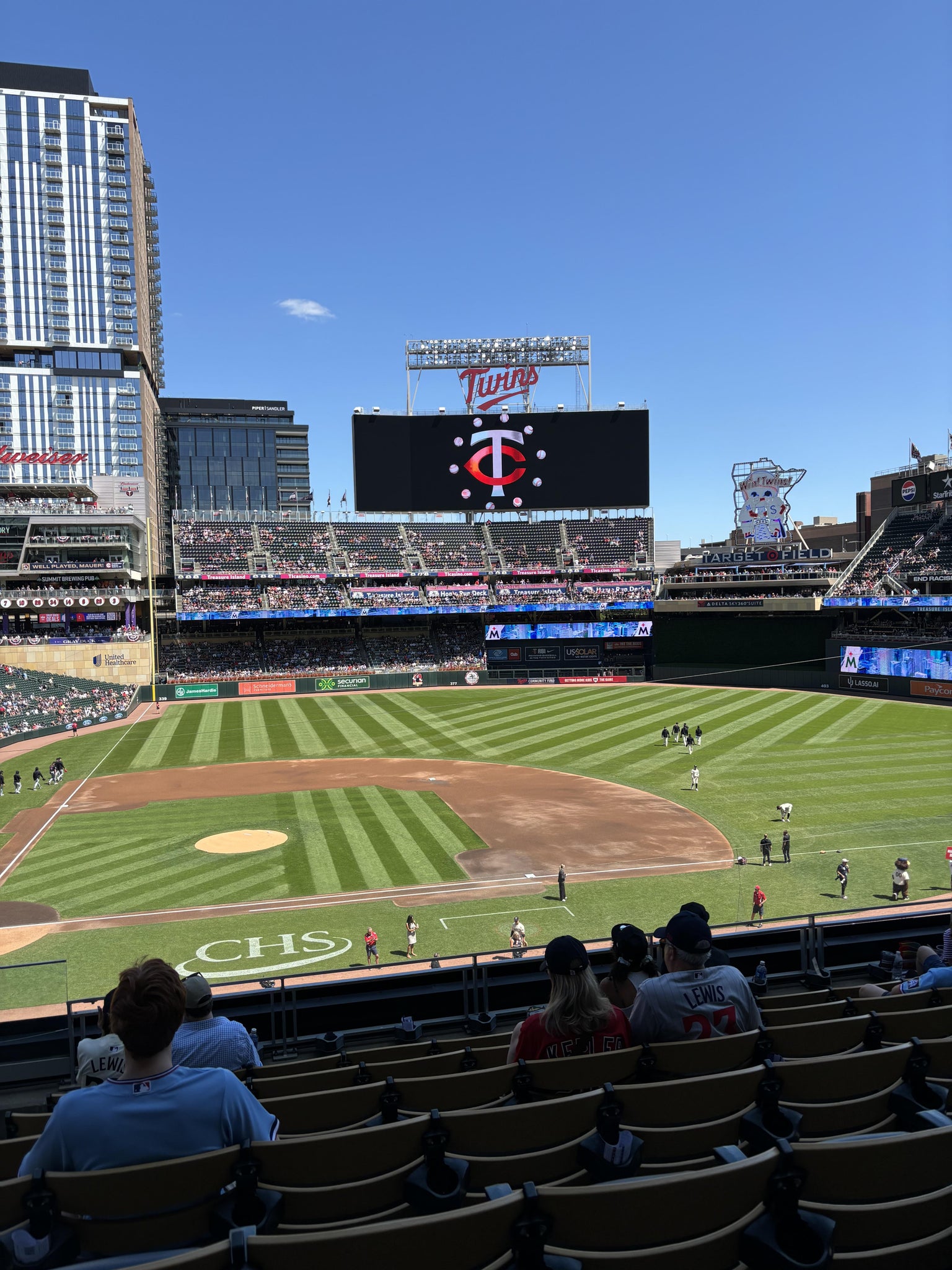 Real Fan View taken from Thrivent Club C at Target Field by Whitney L