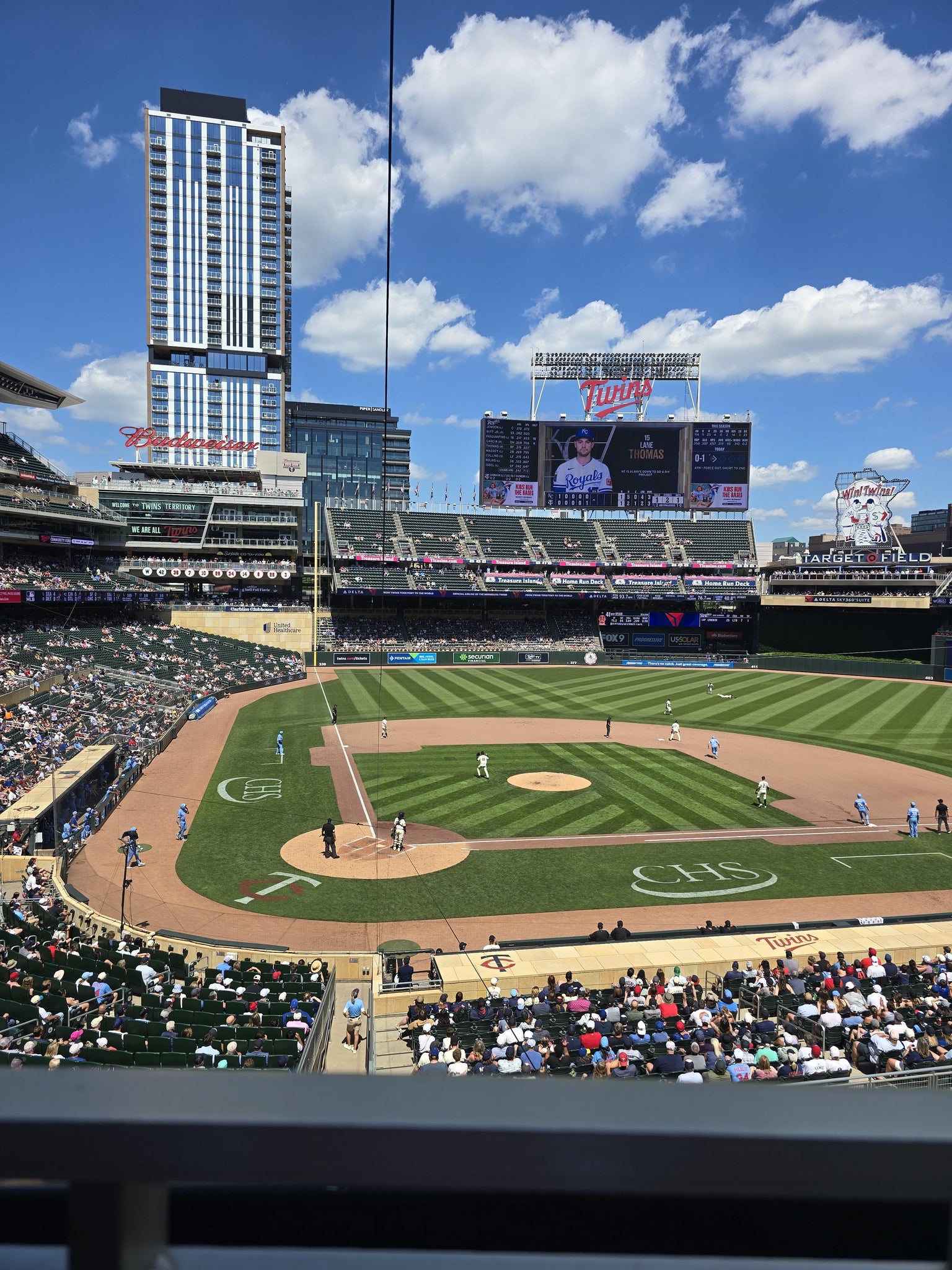 Real Fan View taken from Thrivent Club E at Target Field by Laura H