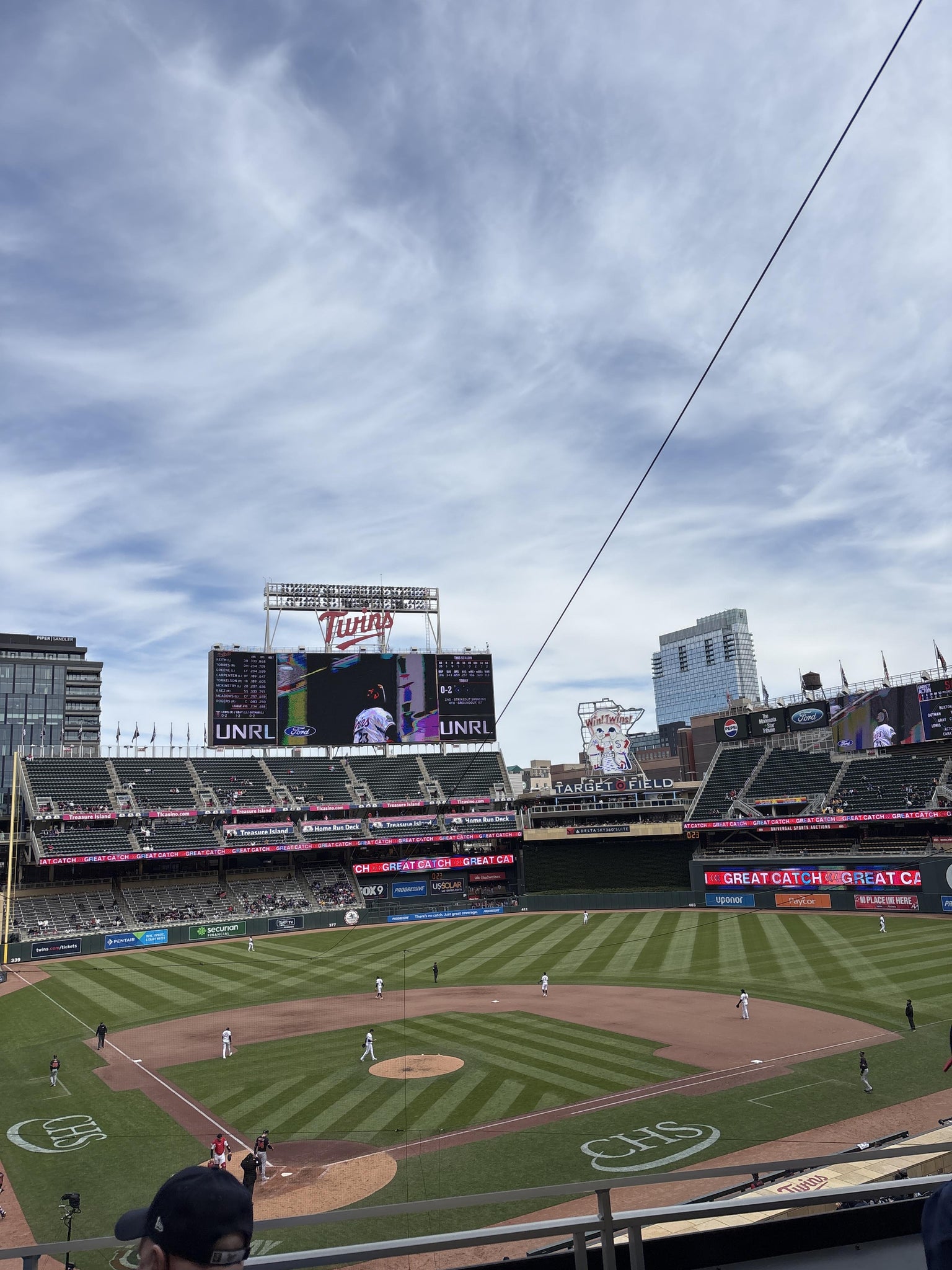 Real Fan View taken from Thrivent Club F at Target Field by Tim C