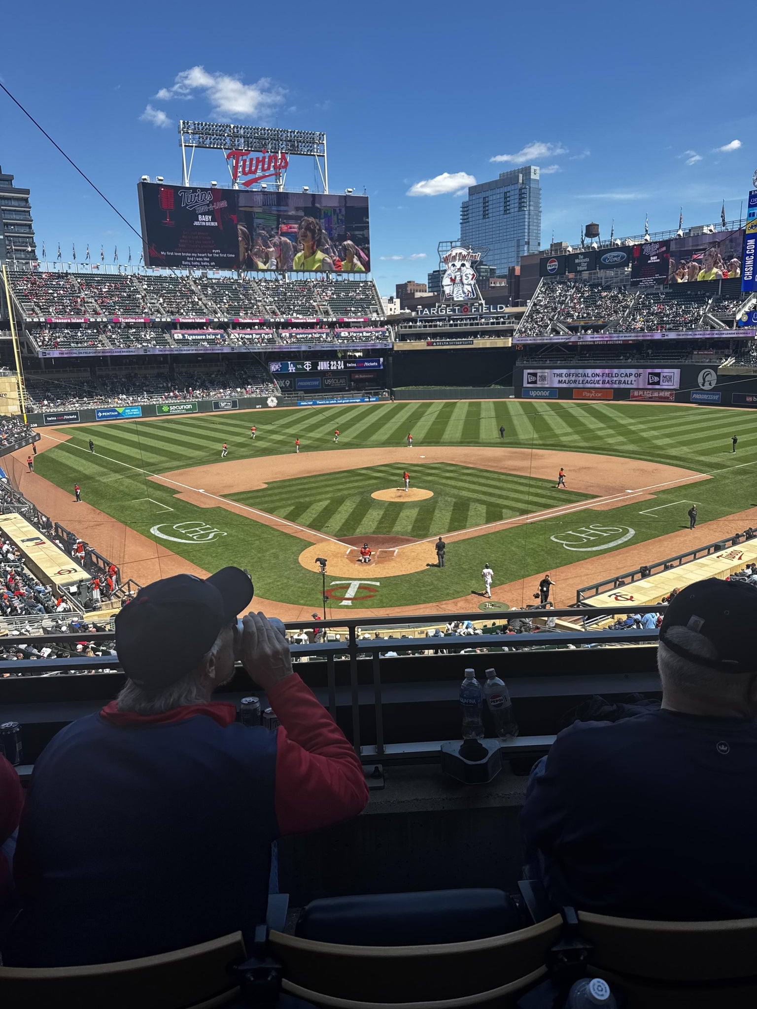 Real Fan View taken from Thrivent Club G at Target Field by Steven L