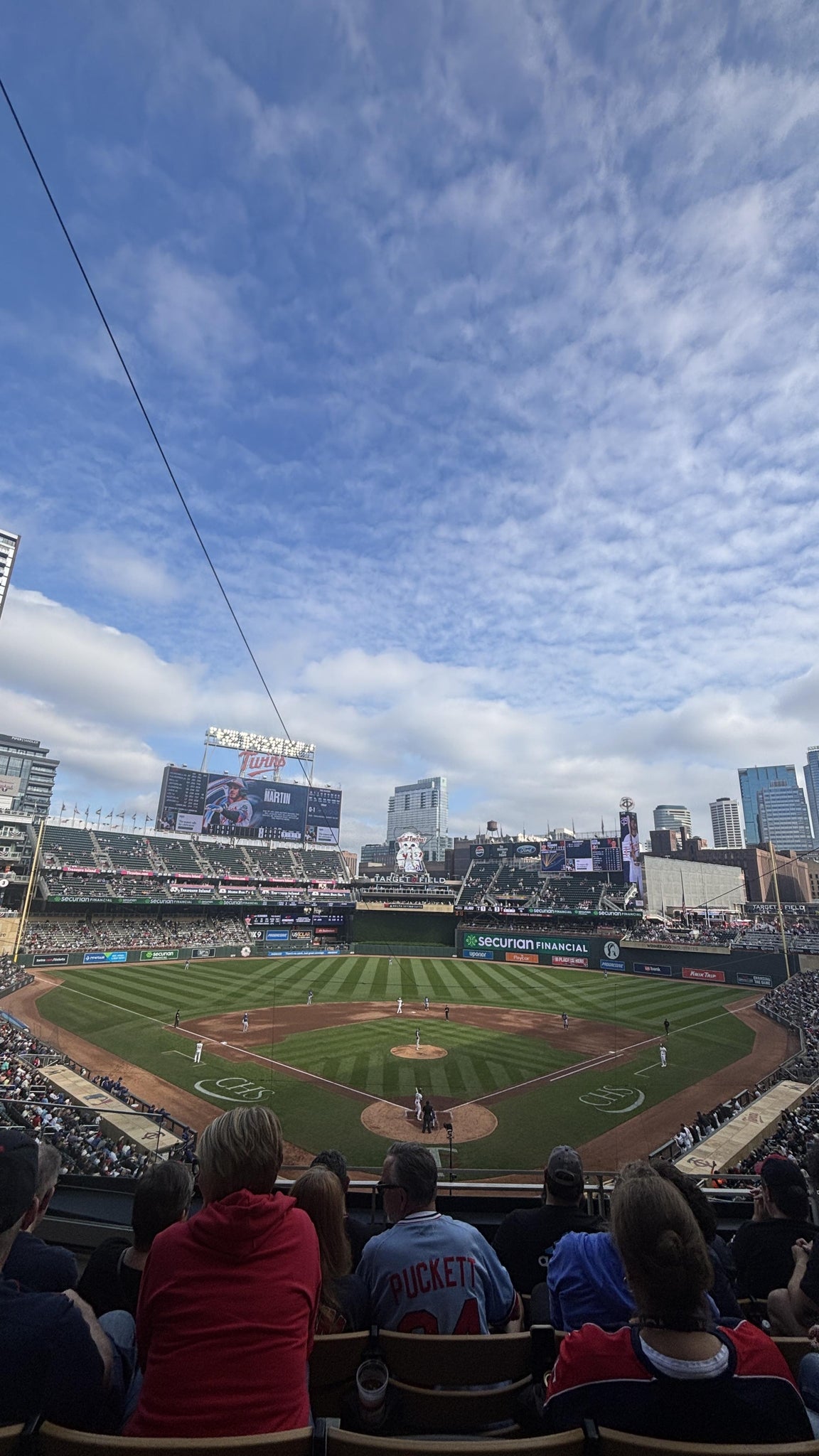 Real Fan View taken from Thrivent Club H at Target Field by Angel C
