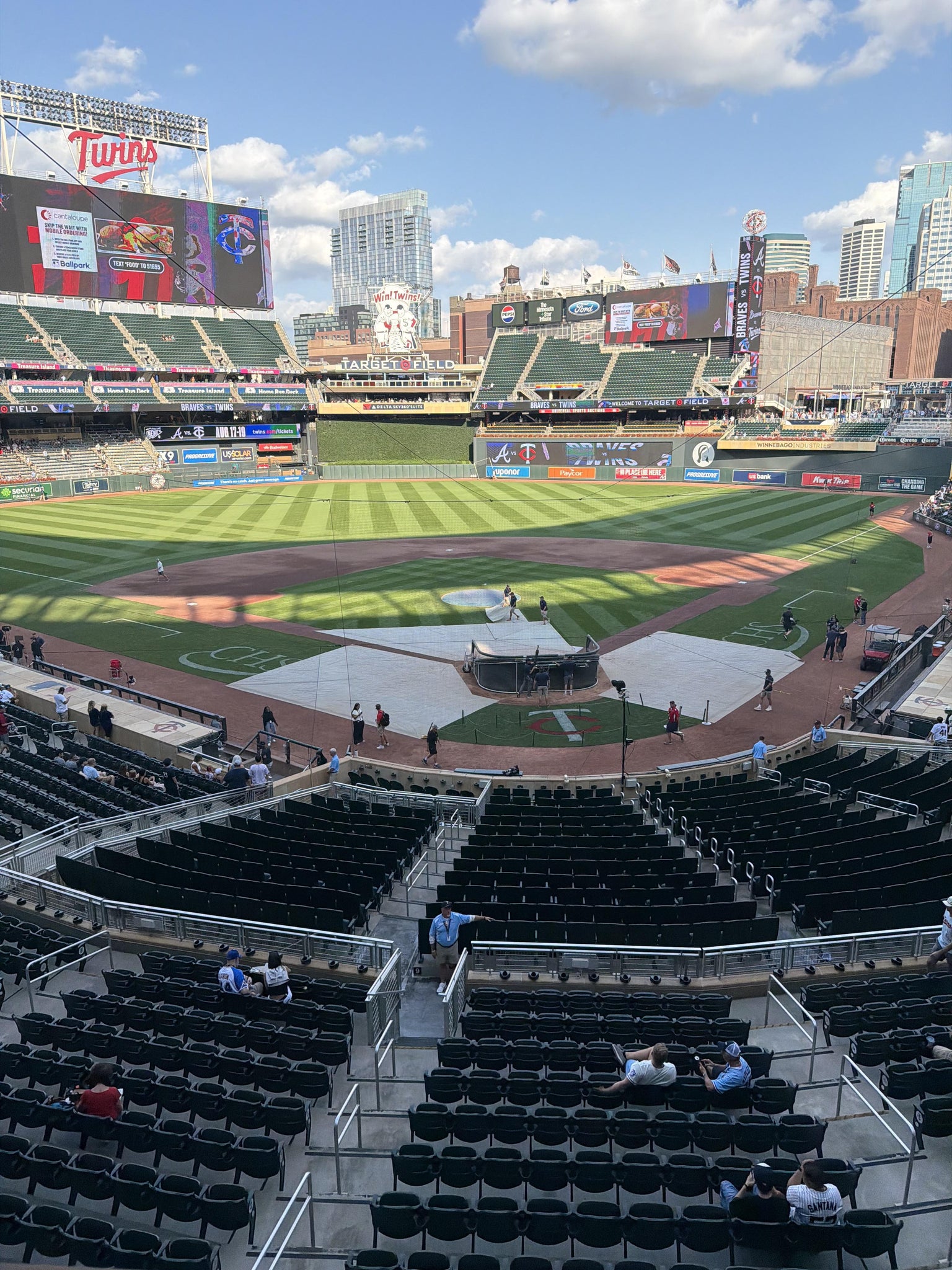 Real Fan View taken from Thrivent Club J at Target Field by Lori K
