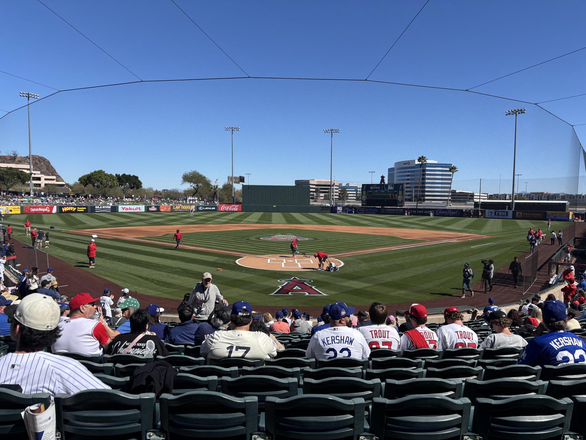 Real Fan View taken from Section 11 at Tempe Diablo Stadium by Cynthia H