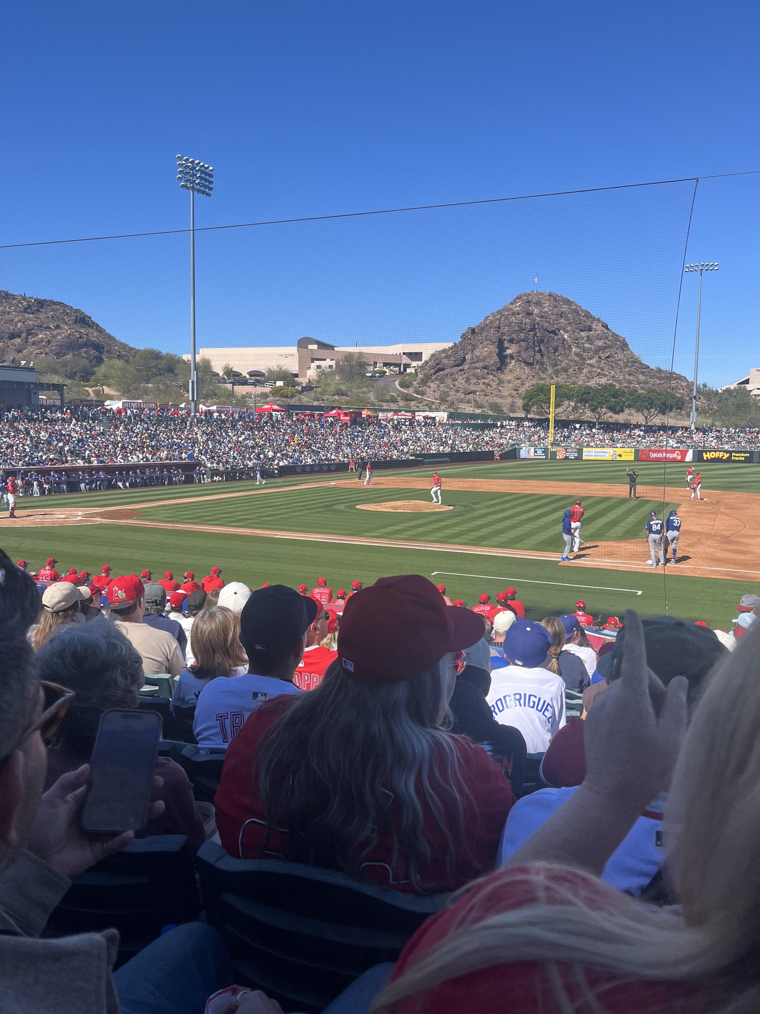 Real Fan View taken from Section 17 at Tempe Diablo Stadium by Anonymous User
